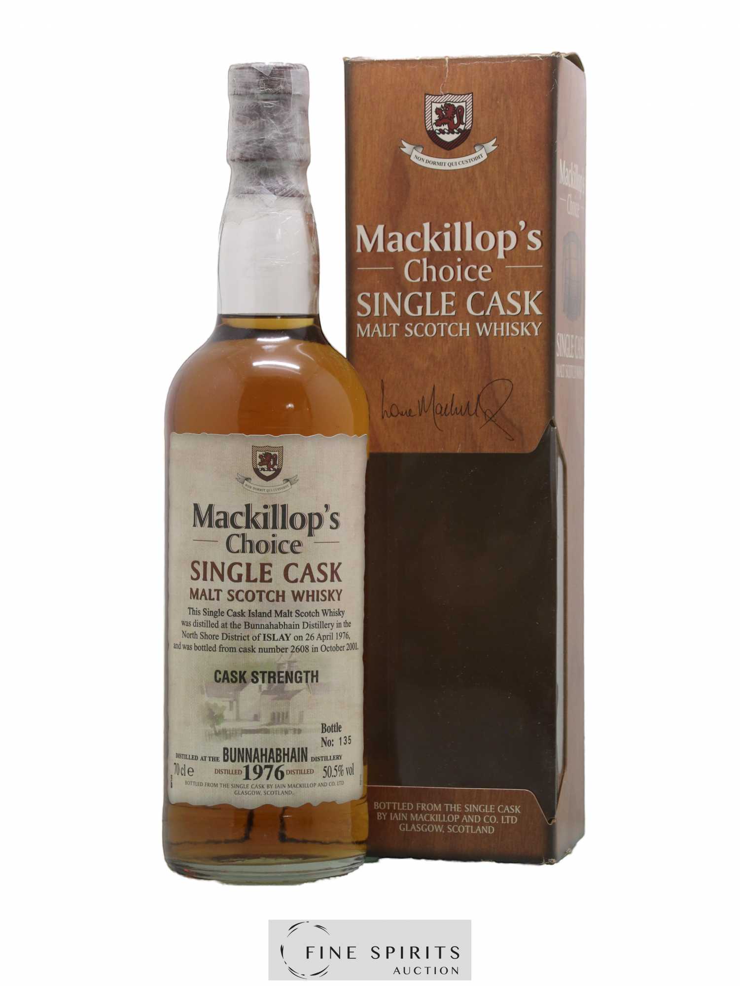 Bunnahabhain 1976 MacKillop & Co. Mackillop's Choice Single Cask n°2608 - bottled 2001 Cask Strength
