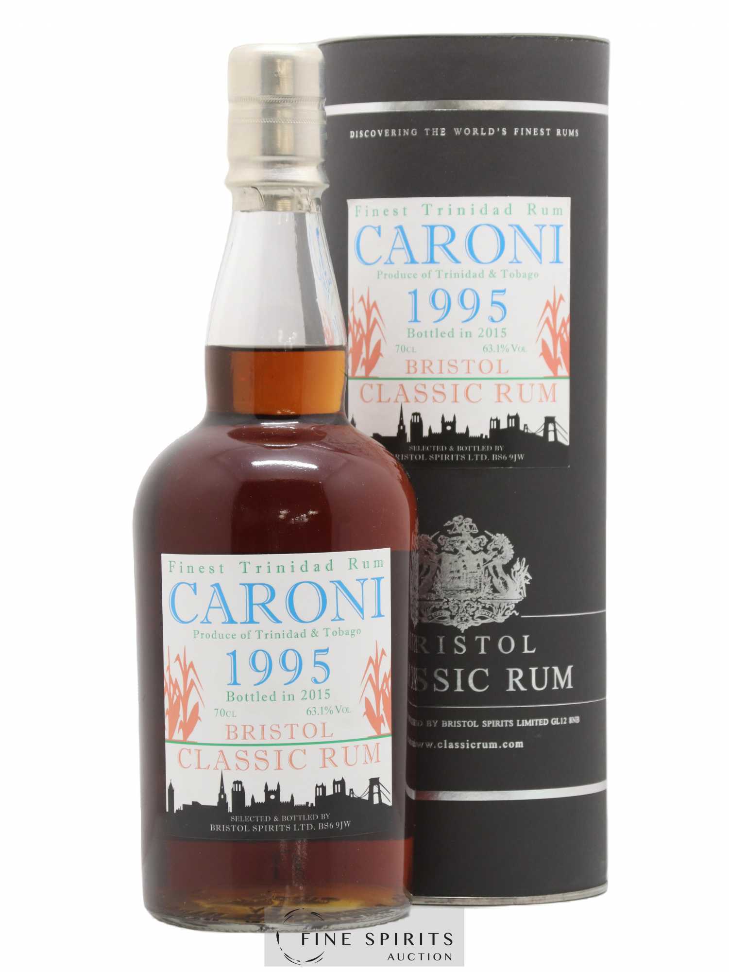 Caroni 1995 Bristol Spirits Bristol Classic Rum bottled in 2015