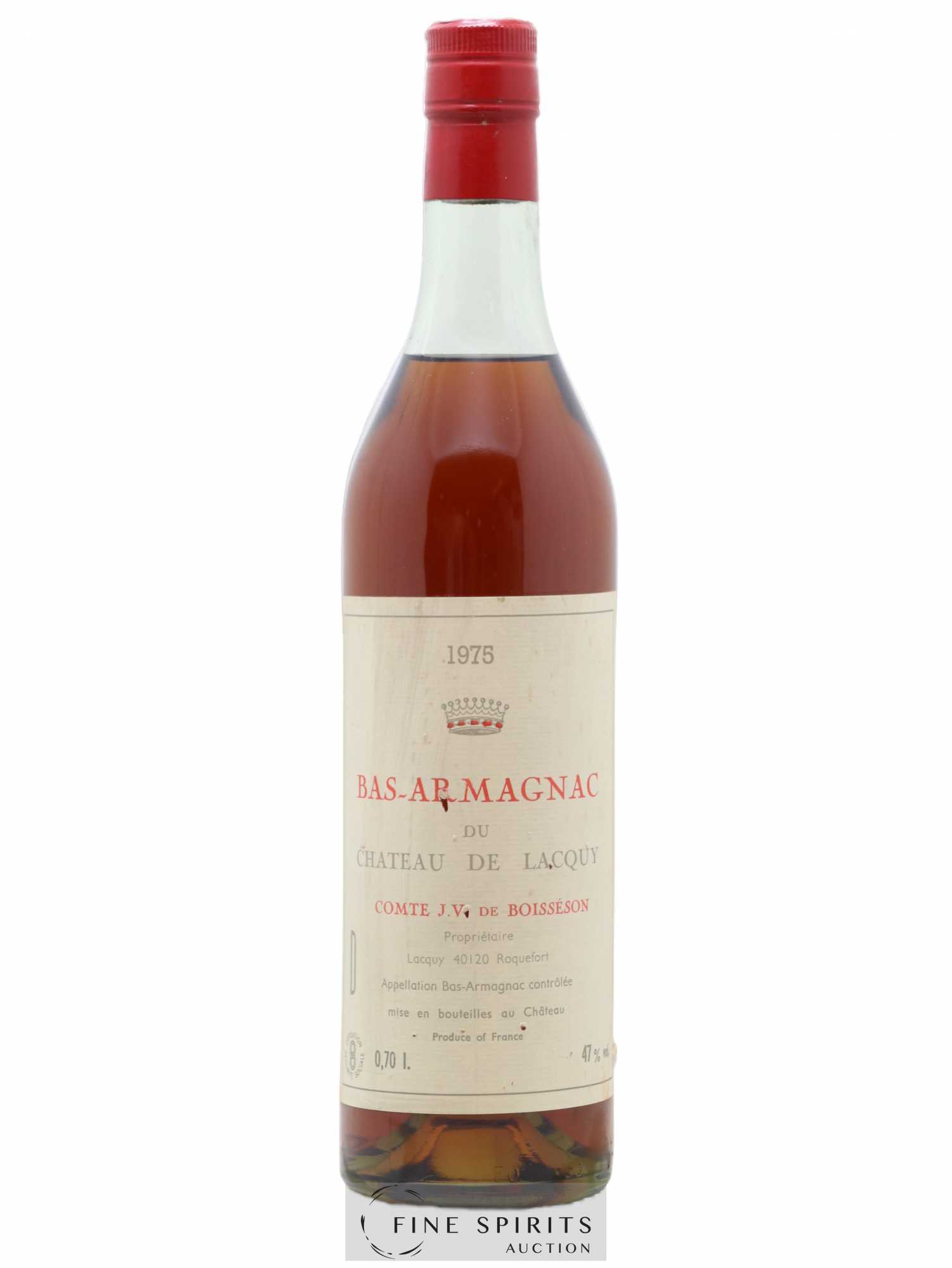 Château de Lacquy 1975 Of. Comte de Boisséson bottled 1990