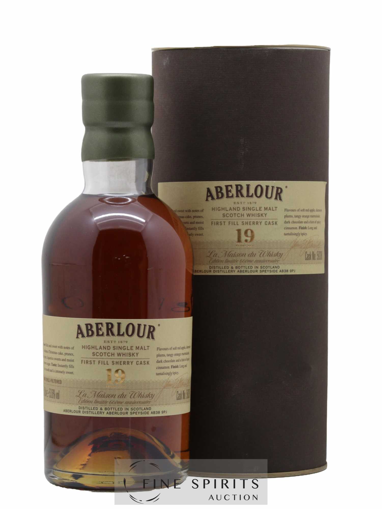 Aberlour 19 years Of. First Fill Sherry Cask n°5938 LMDW 60th Anniversary