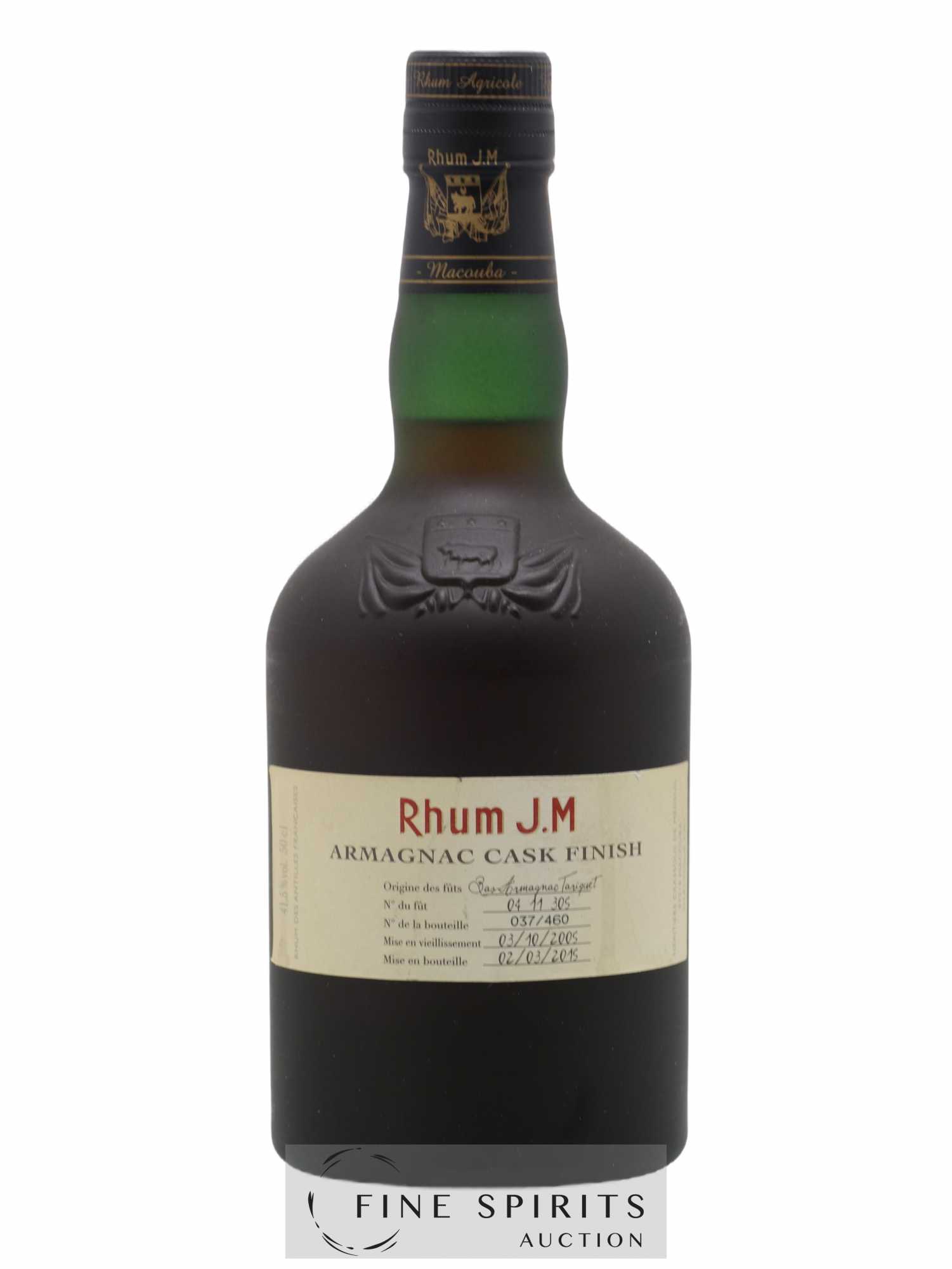 J.M 2005 Of. Armagnac Cask n°0411305 - One of 460 - bottled 2015
