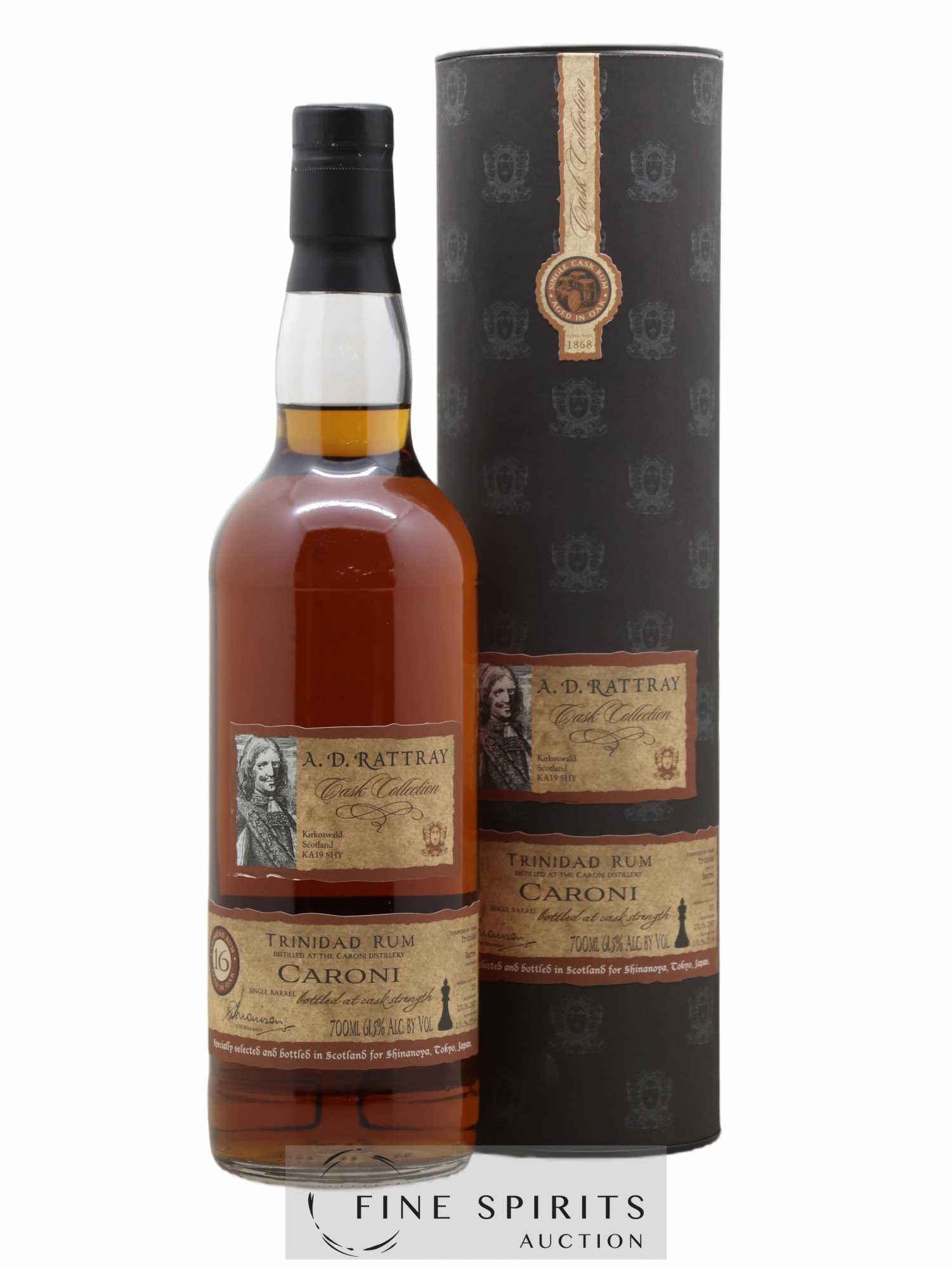Caroni 16 years 1997 A.D. Rattray Cask n°105 - One of 125 - bottled 2014 Shinanoya Cask Collection