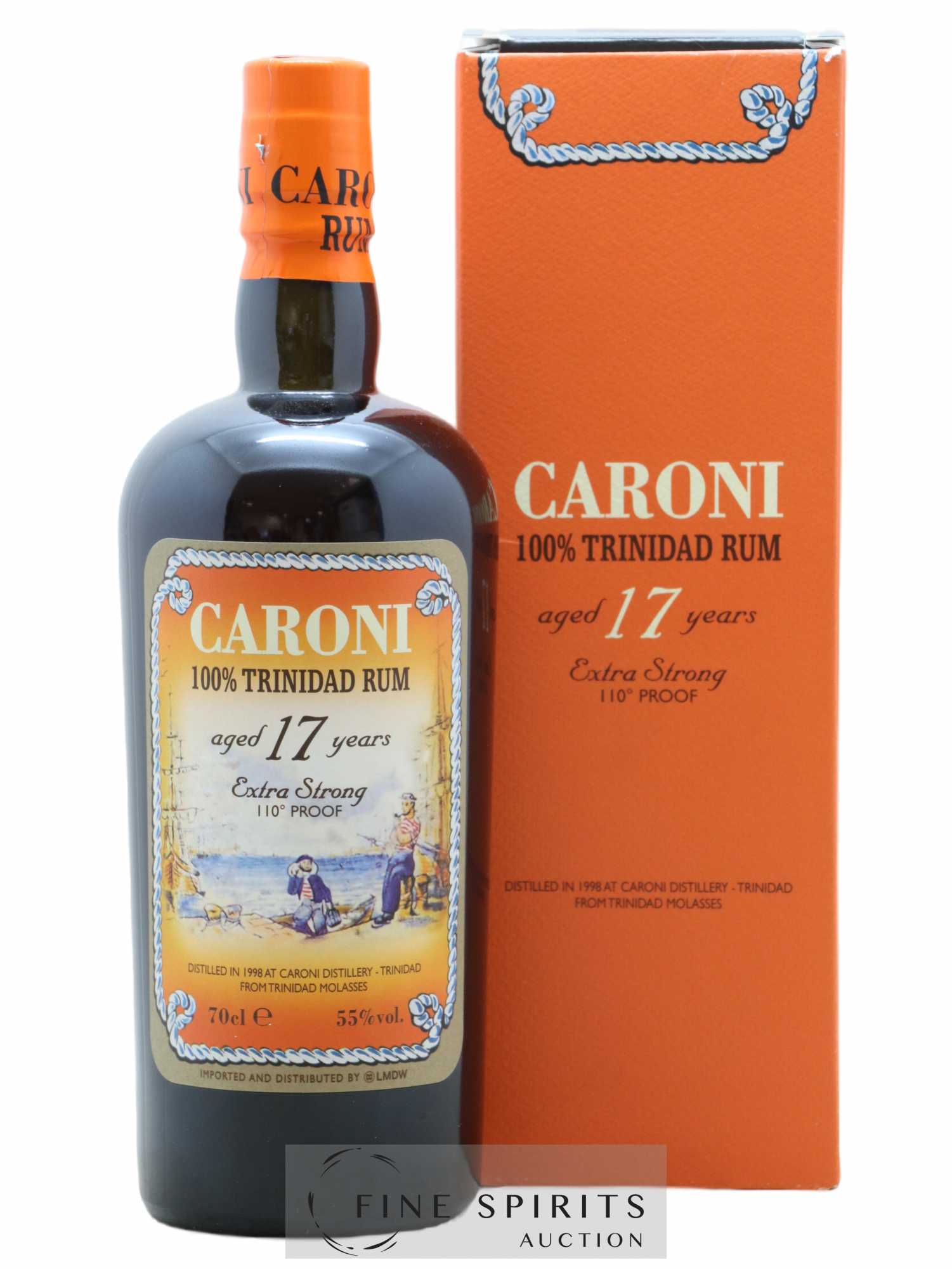 Caroni 17 years 1998 Of. 110° Proof bottled 2015 LMDW Extra Strong