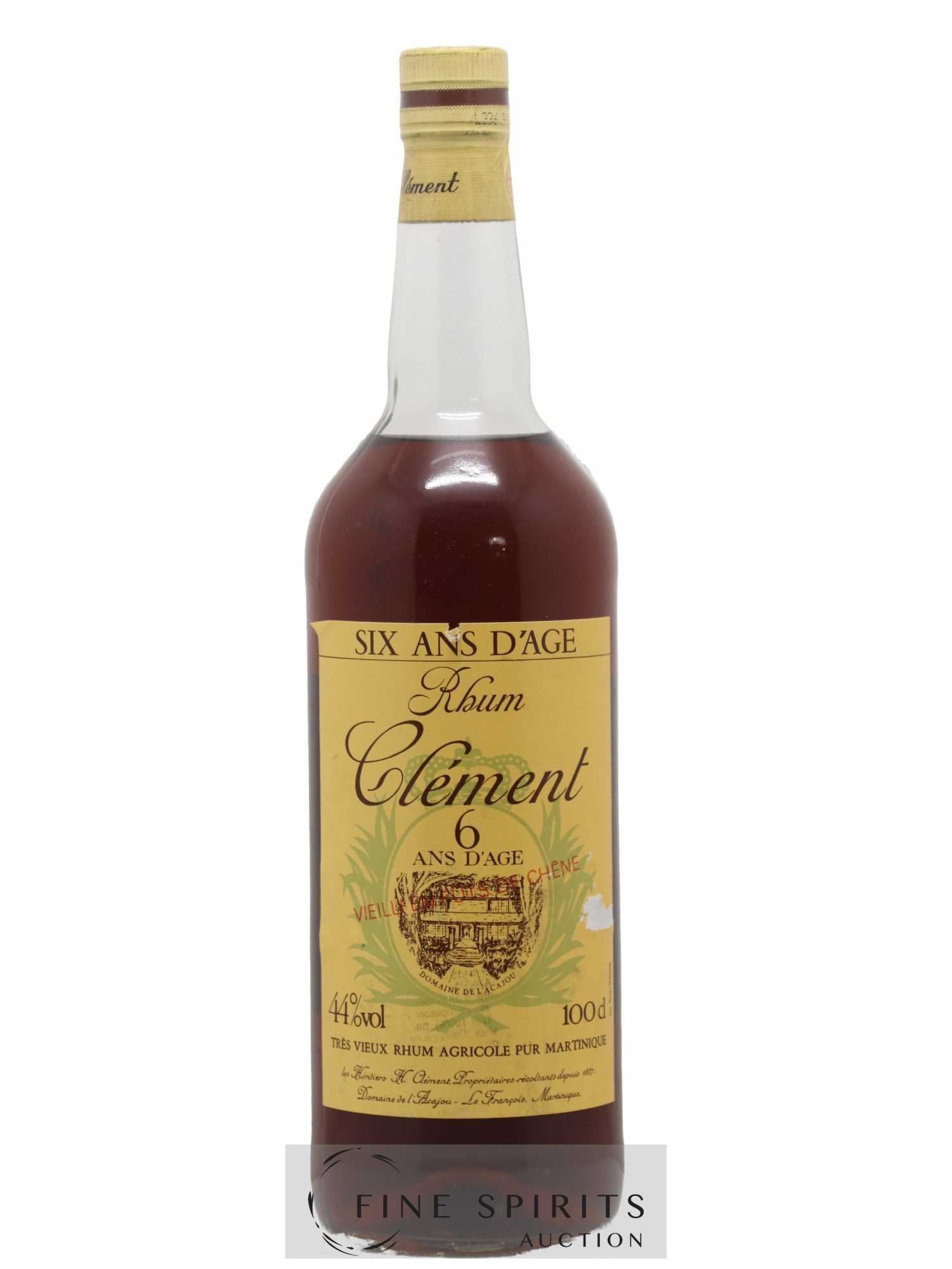 Clément 6 years Of. Domaine de l'Acajou Vieilli en fûts de Chêne (1L.)
