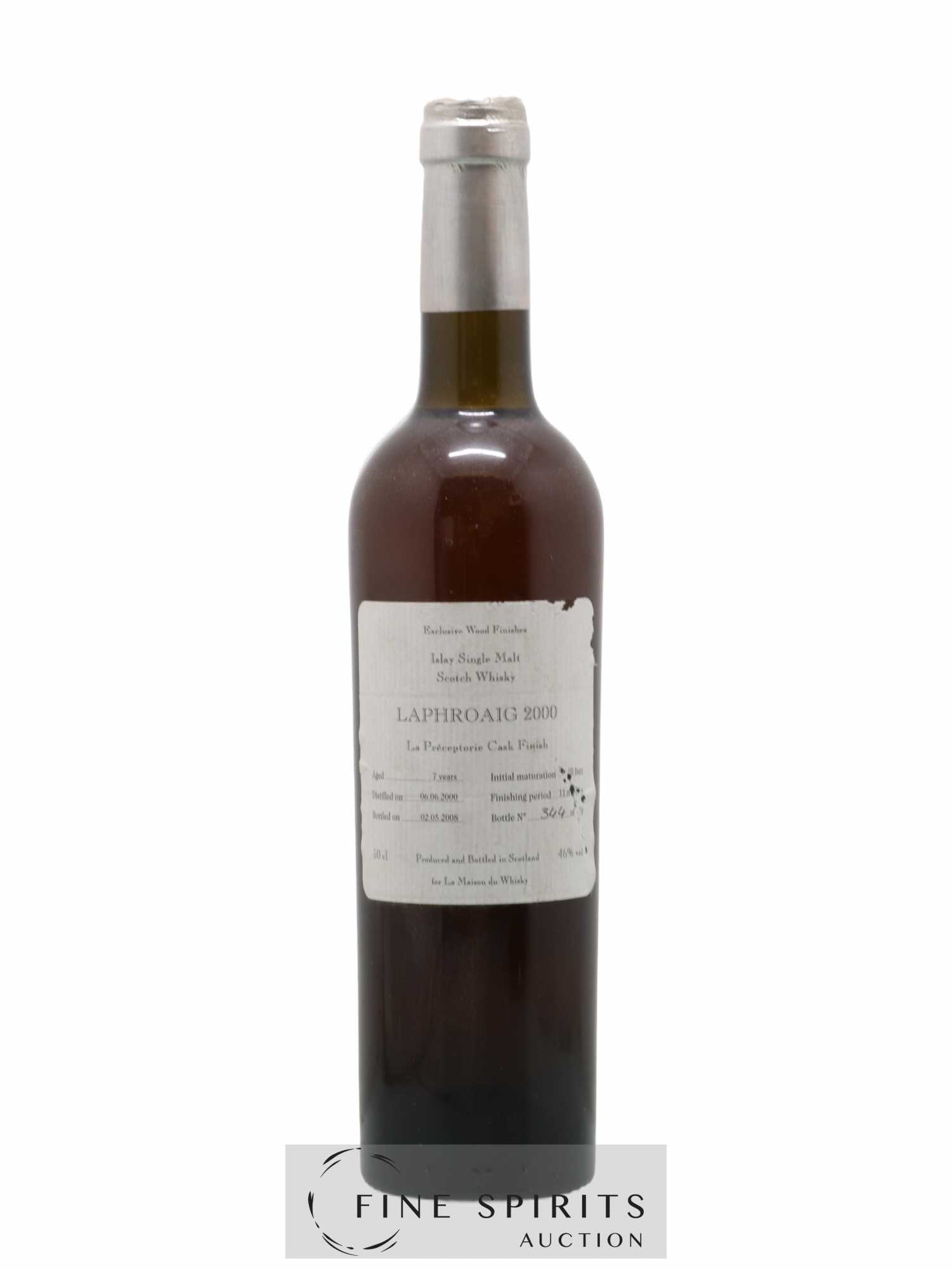 Laphroaig 7 years 2000 Signatory Vintage La Préceptorie Cask Finish One of 470 - bottled 2008 LMDW