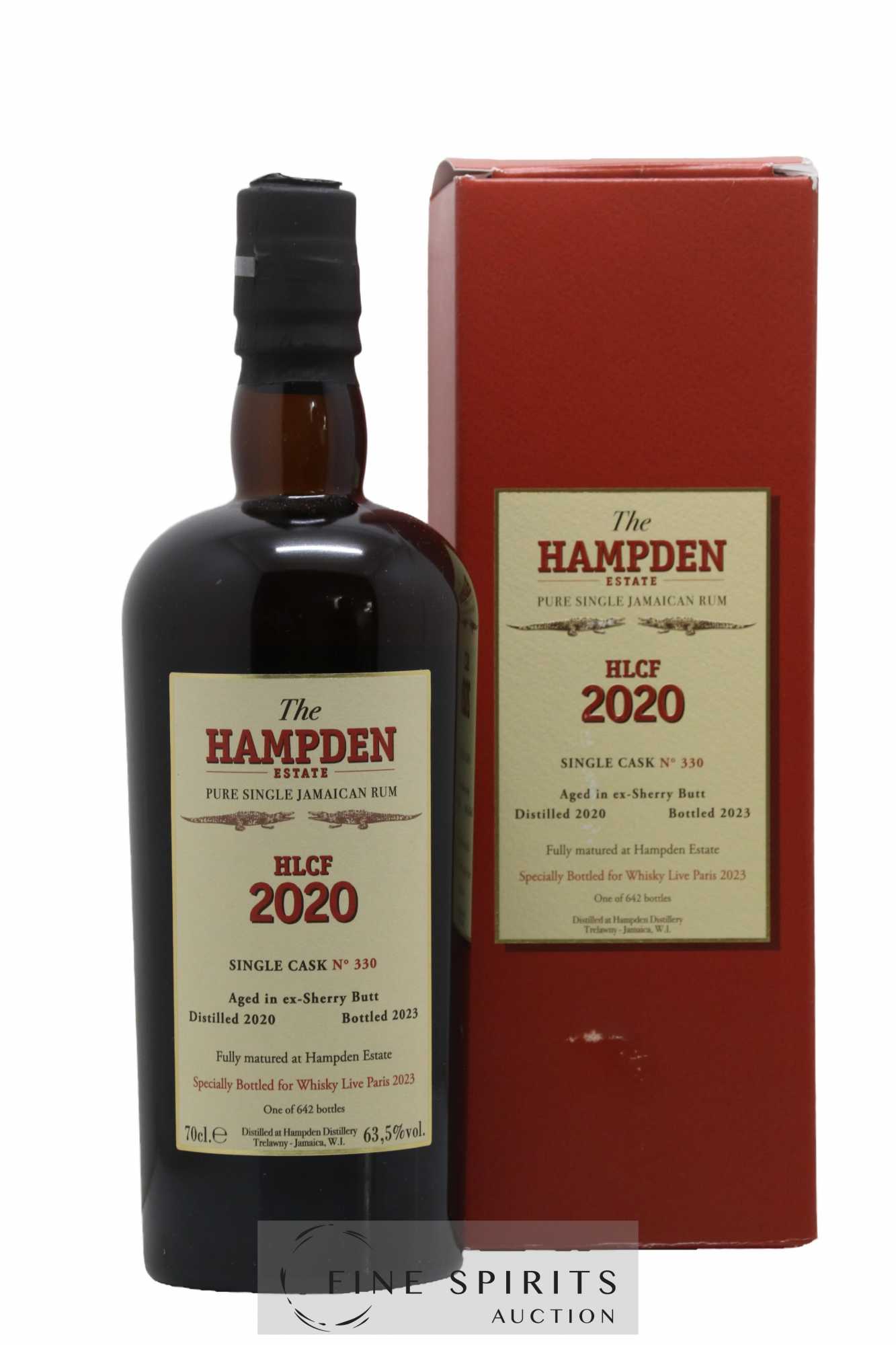Hampden 3 years 2020 Of. Single Cask HLCF Lustau n°330 Whisky Live Paris 2023