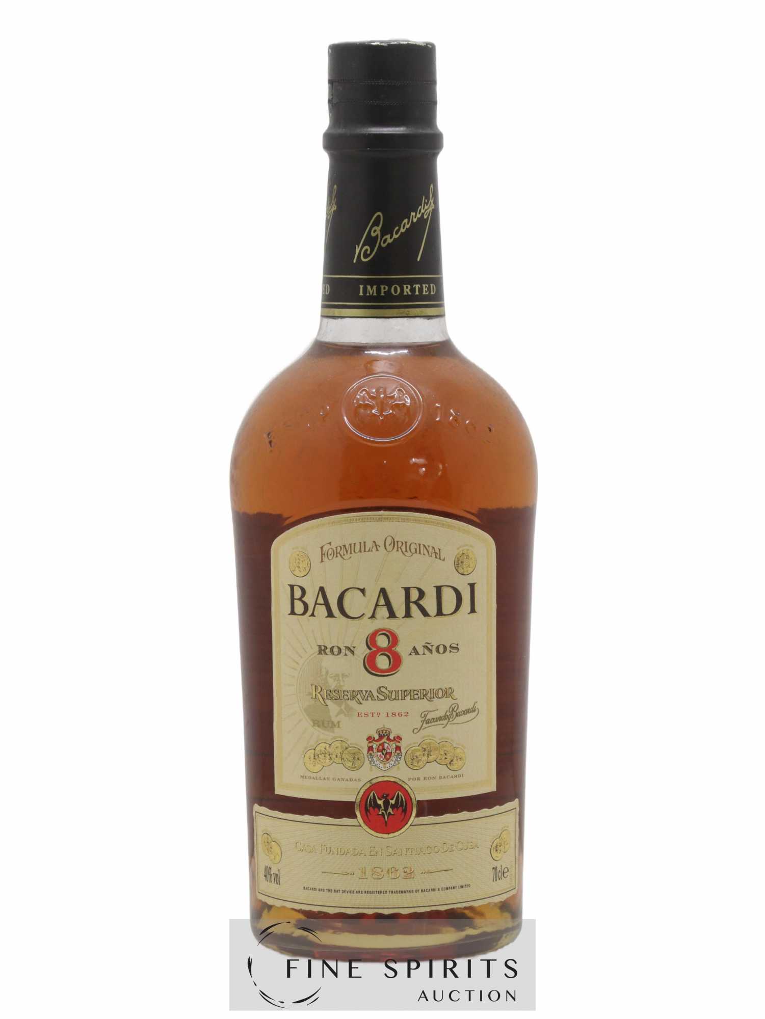 Bacardi 8 years Of. Reserva Superior Formula Original