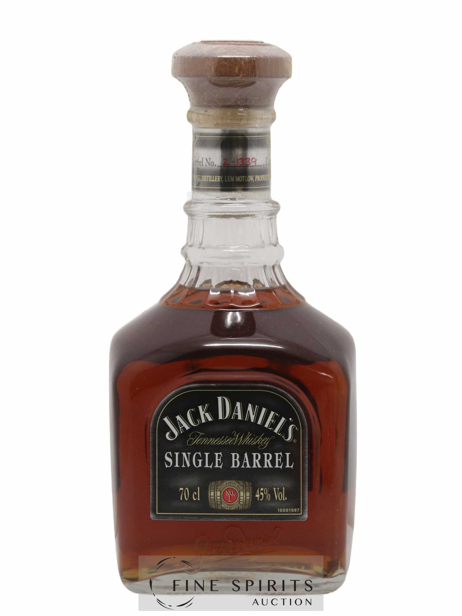 Jack Daniel's Of. Distillery n°1 Single Barrel n°2-1339 - bottled 2002