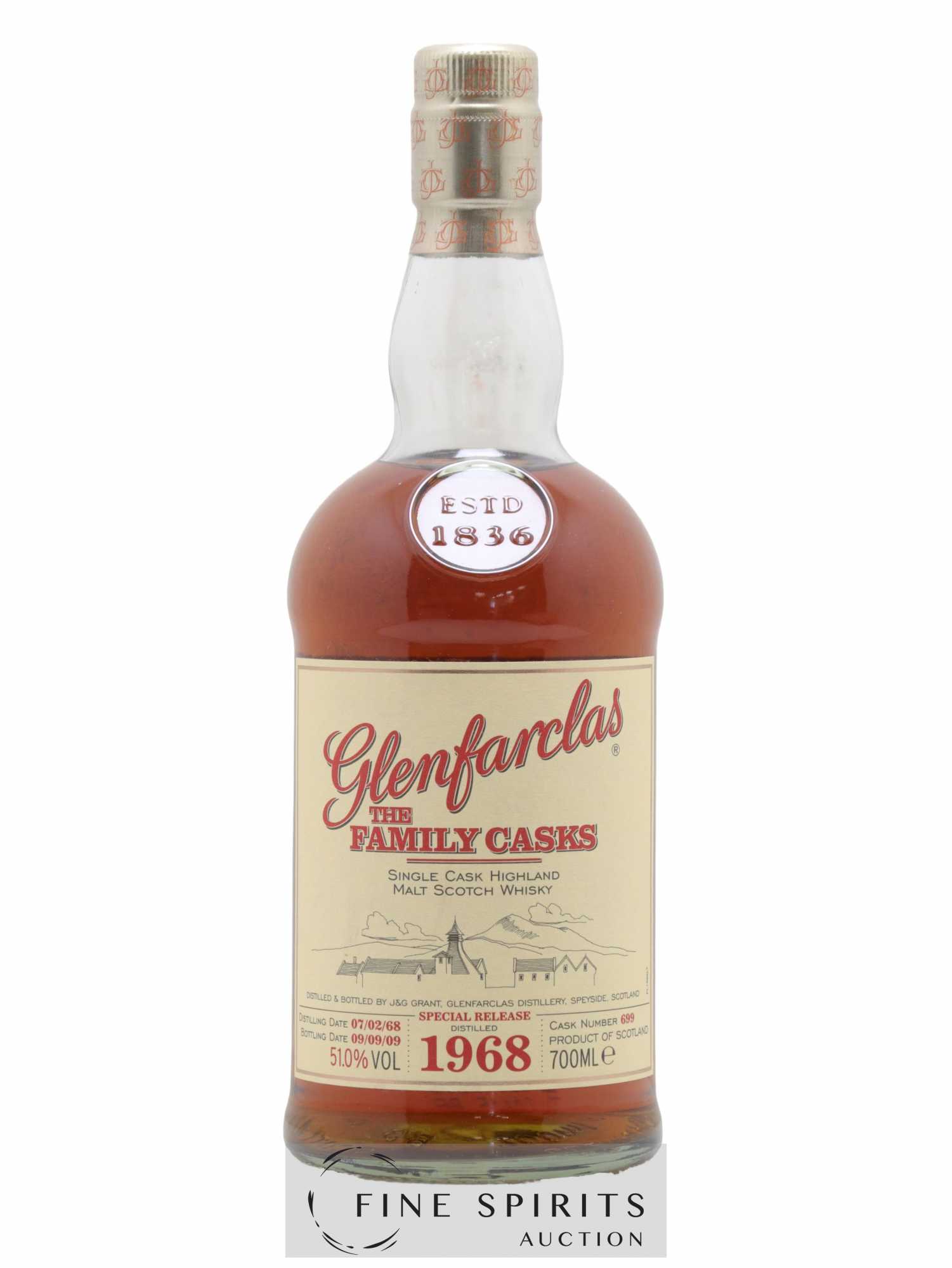 Glenfarclas 1968 Of. The Family Casks Cask n°699 - bottled 2009 Special Release