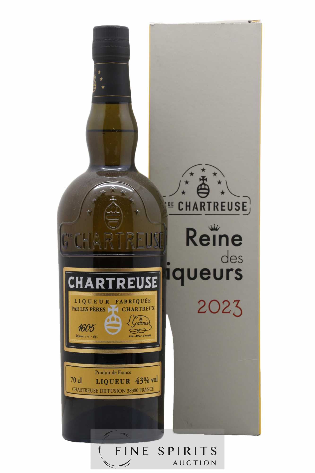 Chartreuse Of. Jaune - Reine des Liqueurs Mise 2023 - 2400 bouteilles
