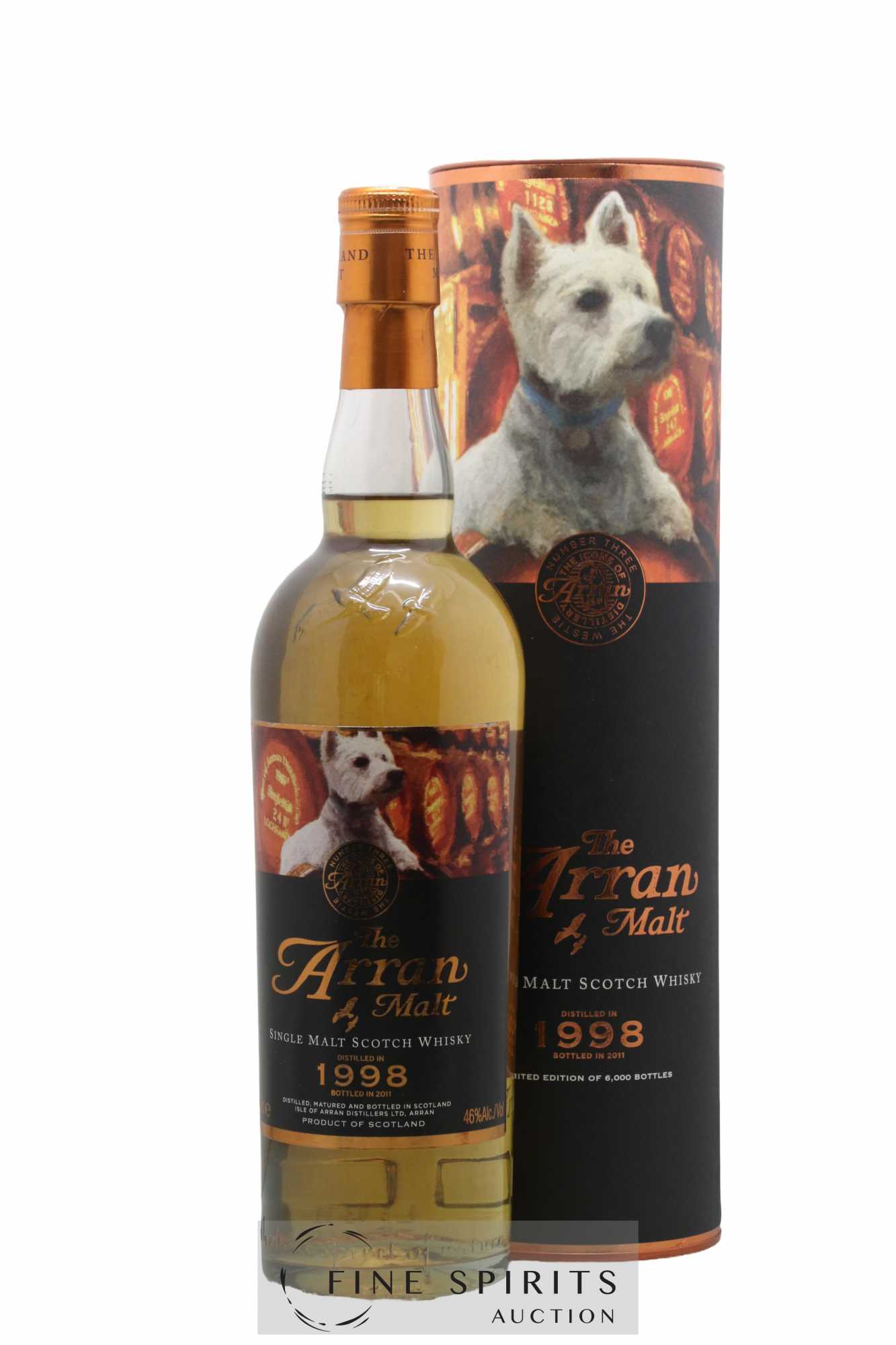 Arran 1998 Of. The Westie Limited Edition bottled 2011