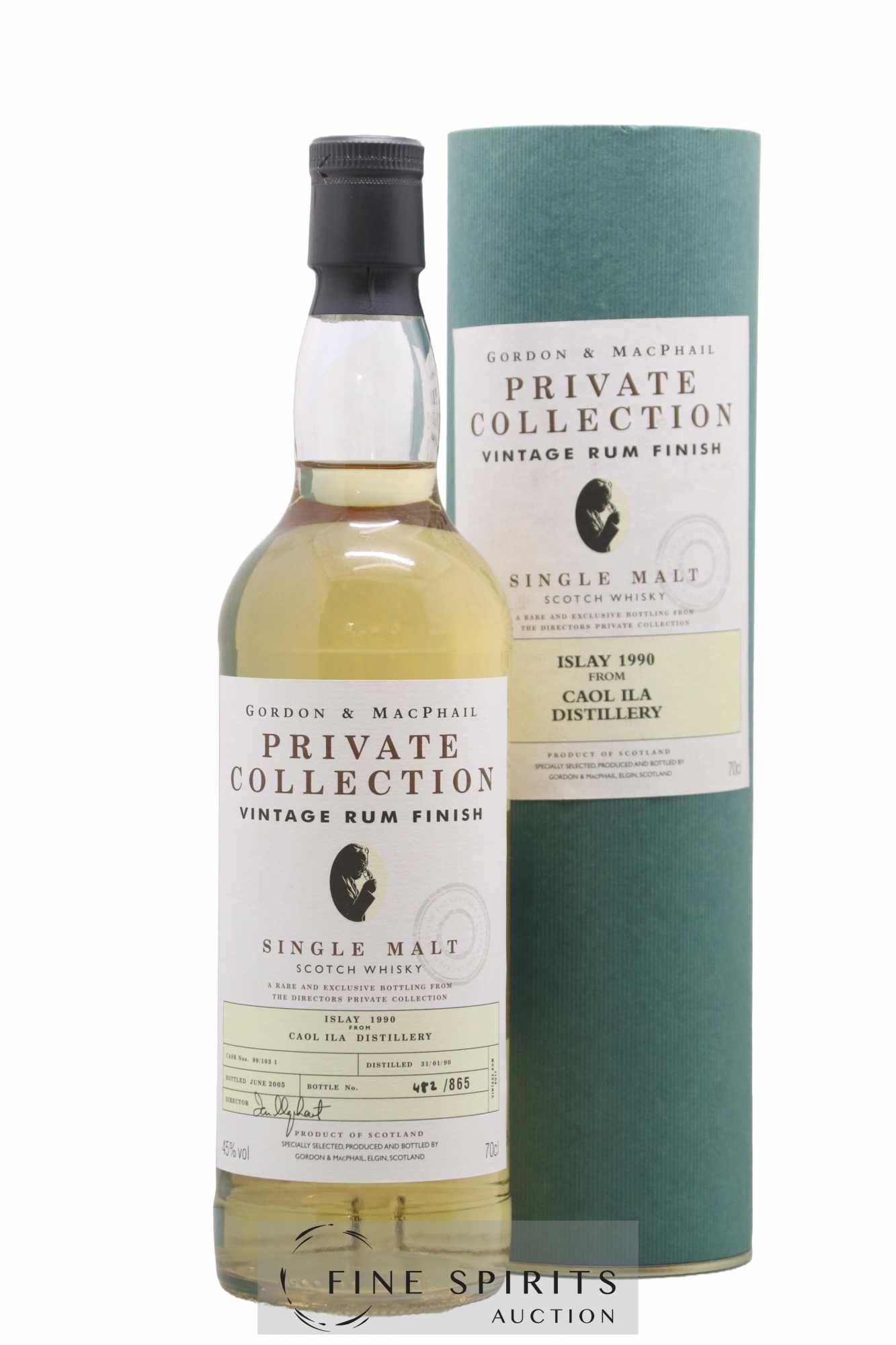 Caol Ila 1990 Gordon & MacPhail Private Collection Cask n°99-103 1 - bottled 2005 Vintage Rum Finish