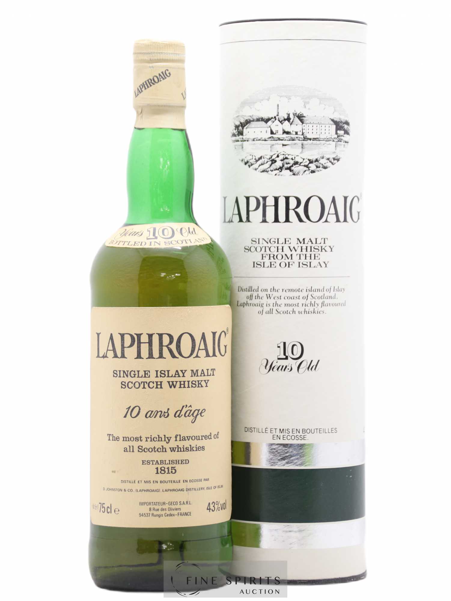 Laphroaig 10 years Of. (Early 80's) GECO Import