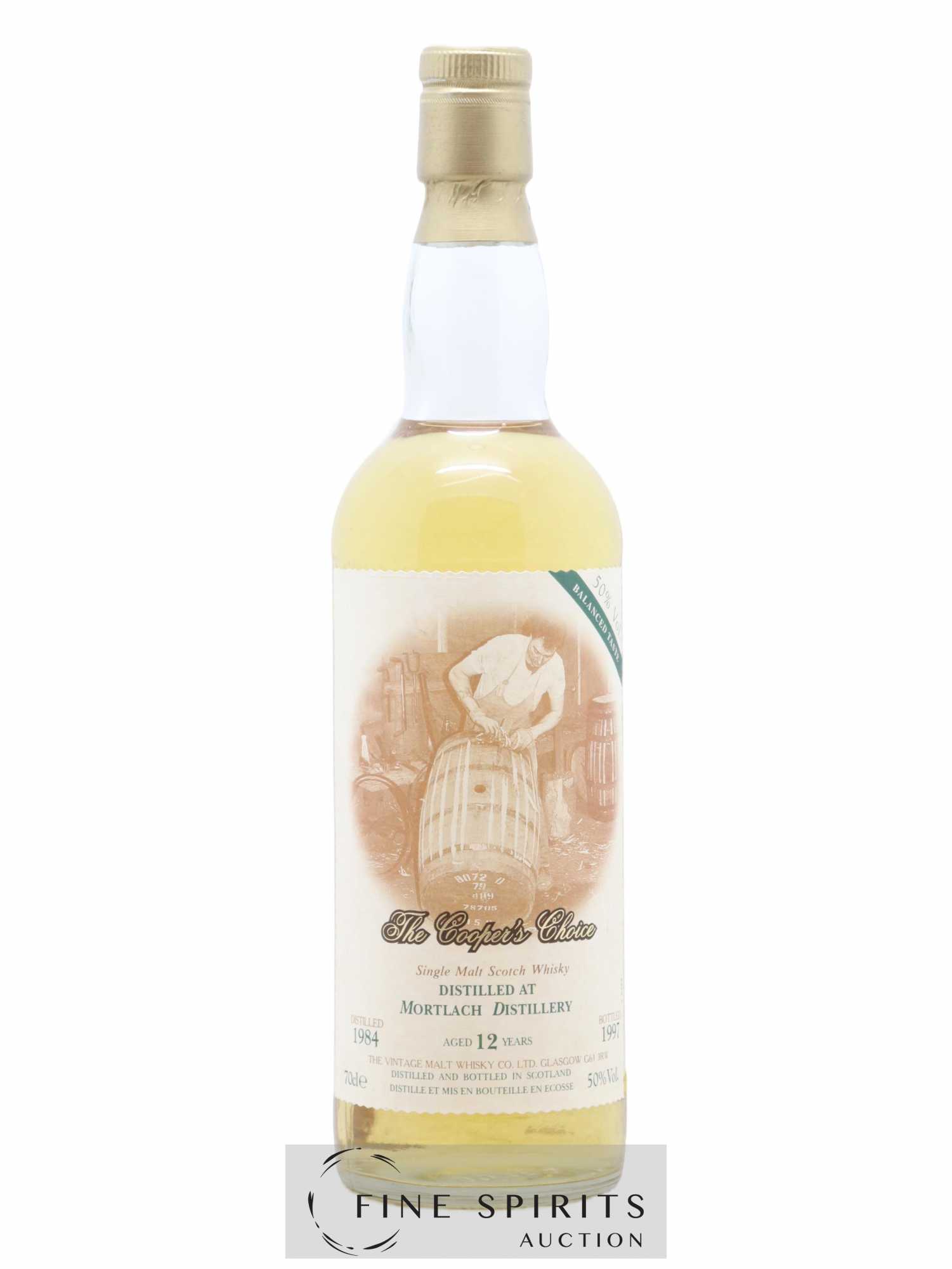 Mortlach 12 years 1984 The Vintage Malt Whisky Co. Ltd. The Cooper'S Choice bottled 1997