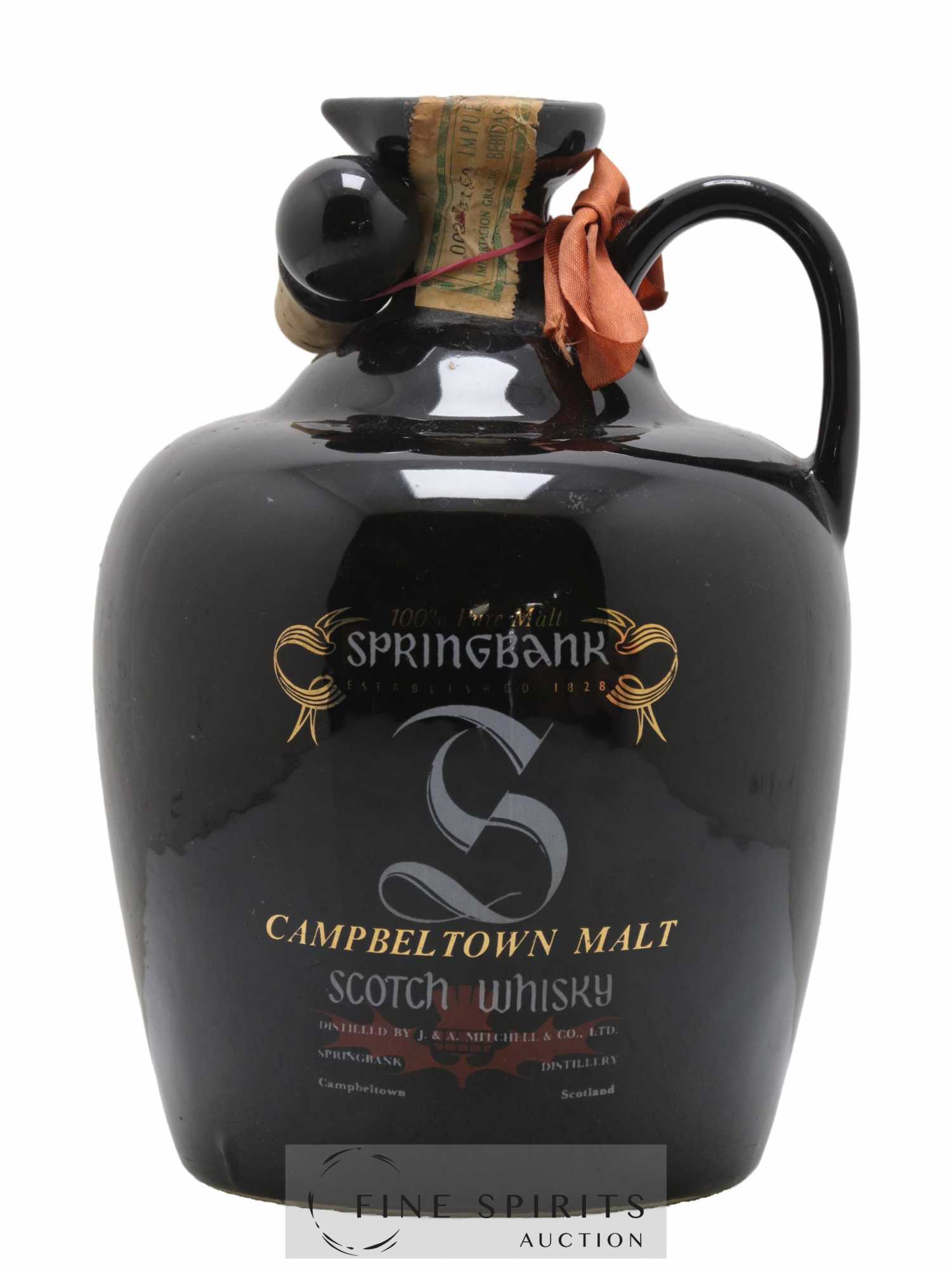 Springbank Of. Black Ceramic Decanter (1.5L)