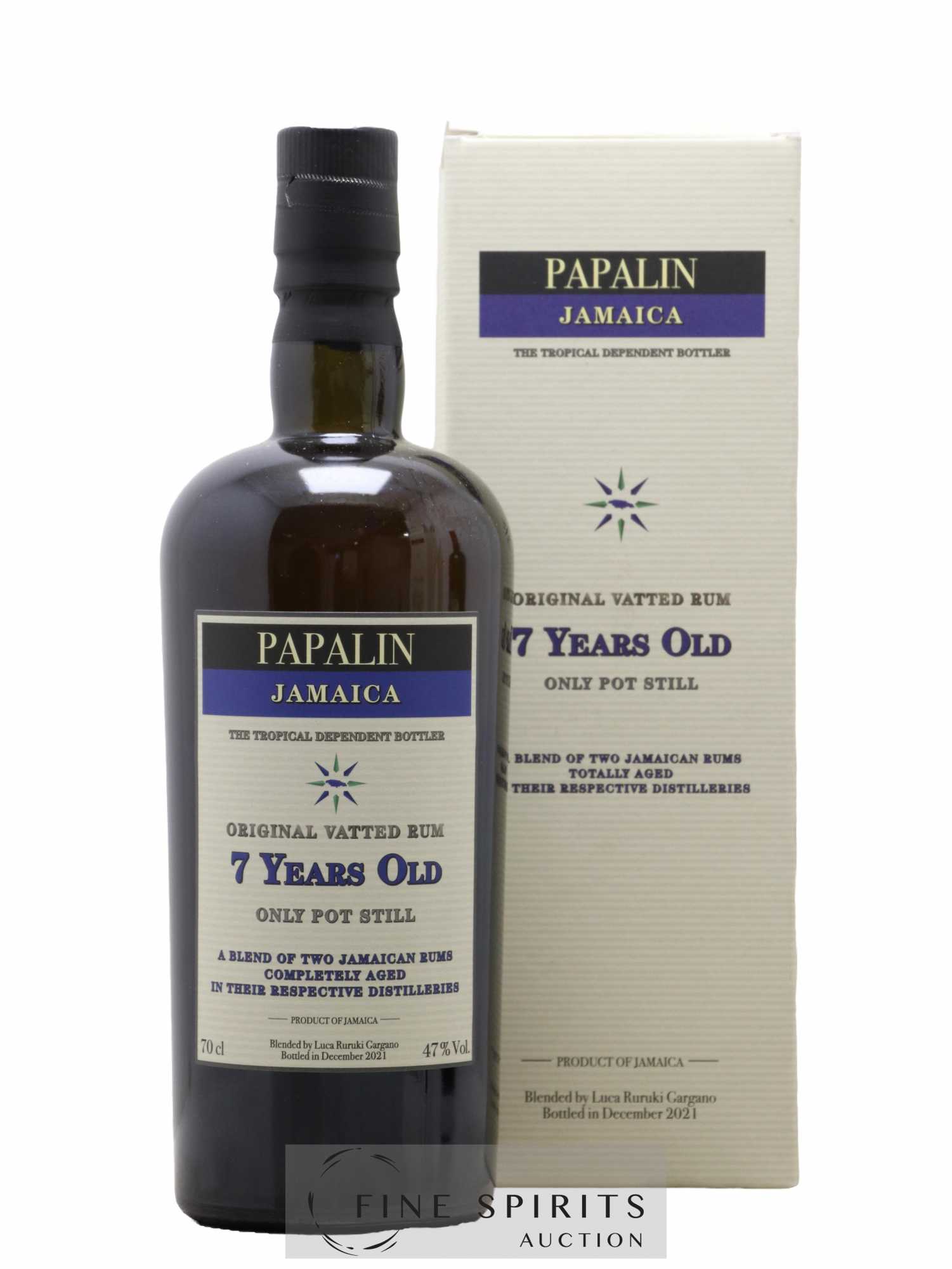 Papalin 7 years Of. Only Pot Still - bottled 2021