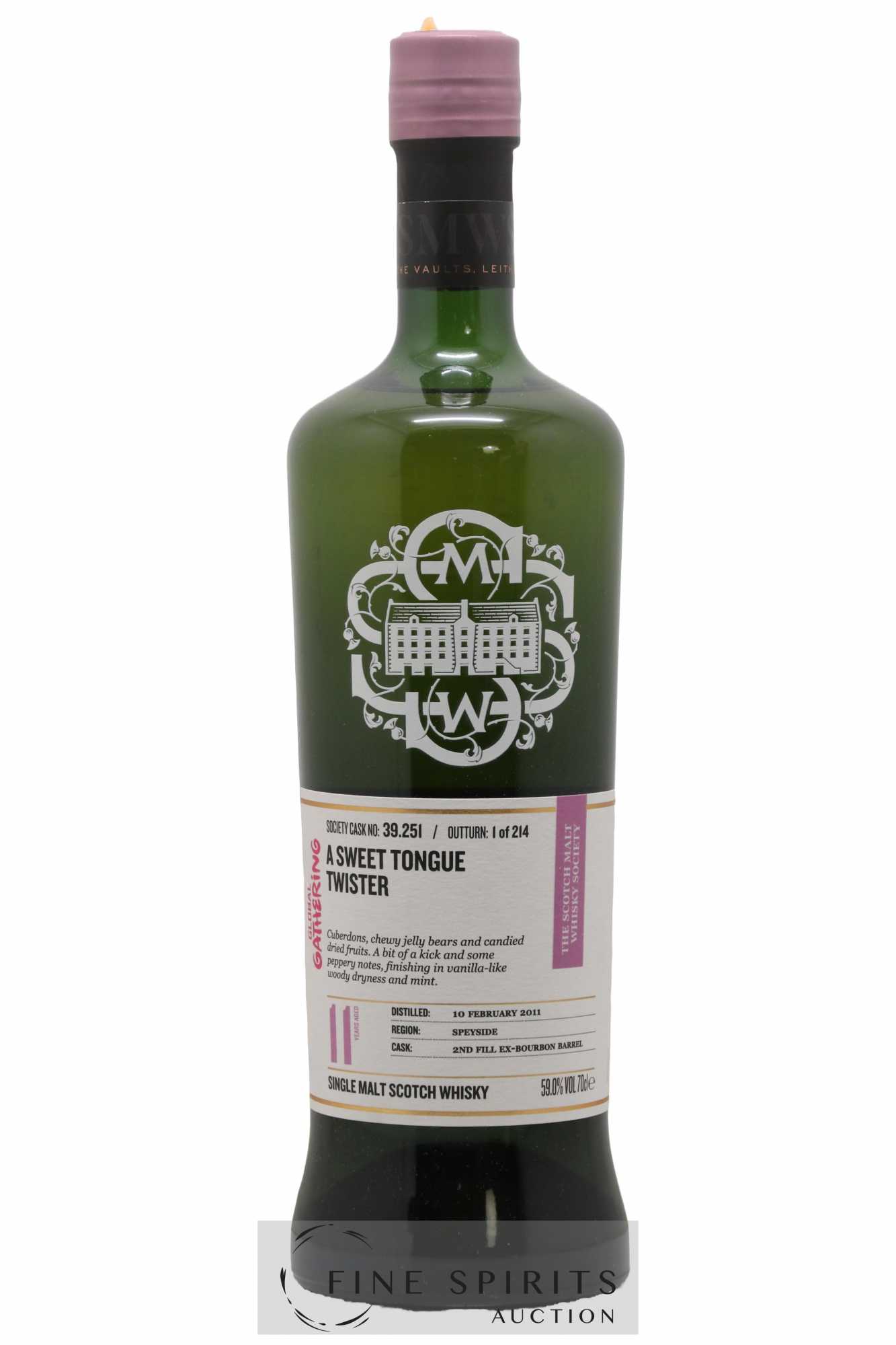 A sweet Tongue Twister 11 years 2011 The Scotch Malt Whisky Society Cask n°39.251 - One of 214 Global Gathering