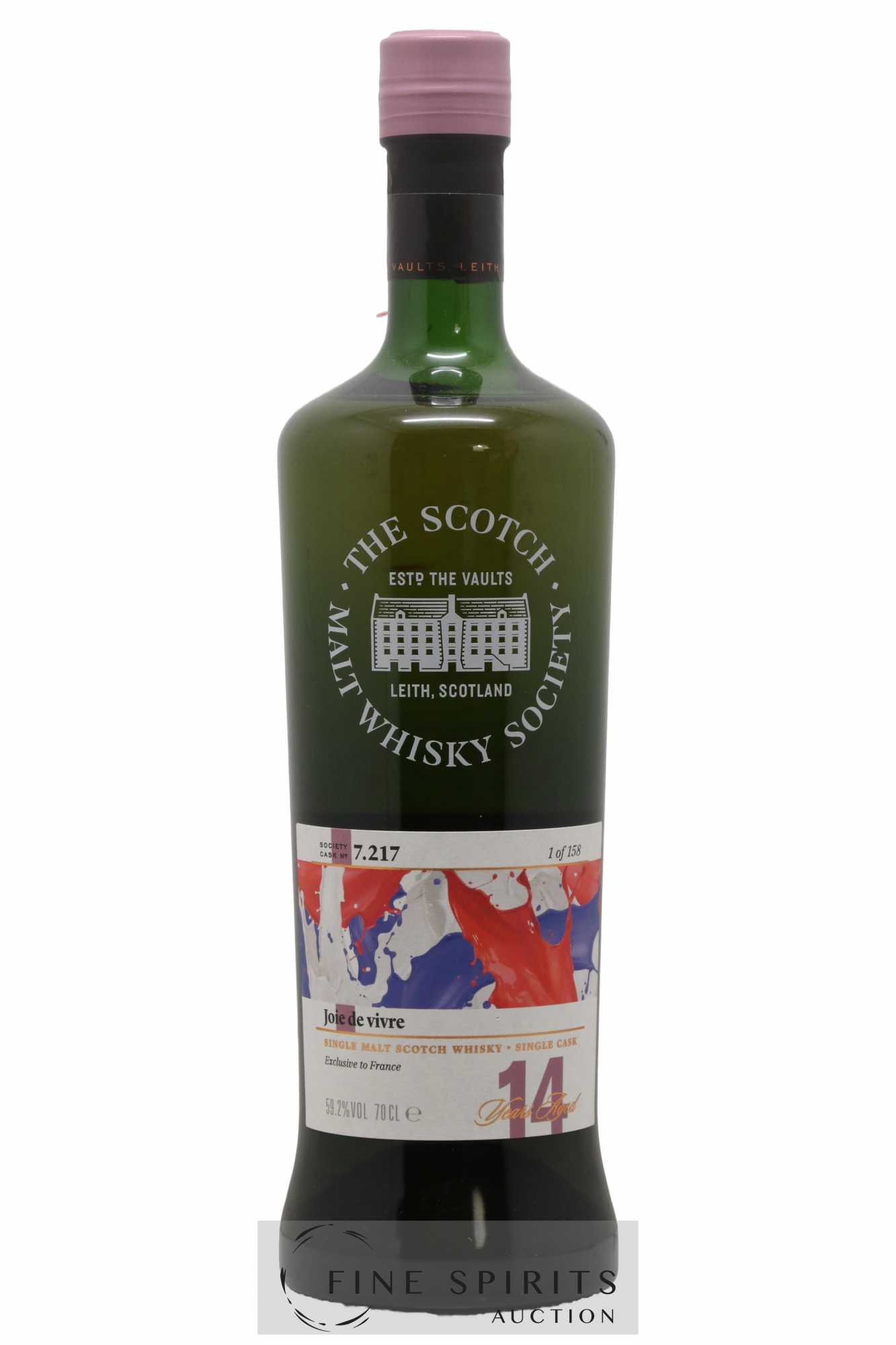 Joie de Vivre 14 years The Scotch Malt Whisky Society Cask n°7.217 - One of 158 Exclusive to France