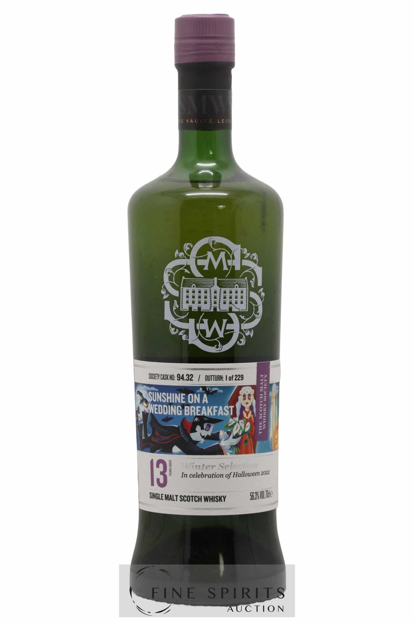 Sunshine on a Wedding Breakfast 13 years The Scotch Malt Whisky Society Cask n°94.32 - One of 229 Winter Selection
