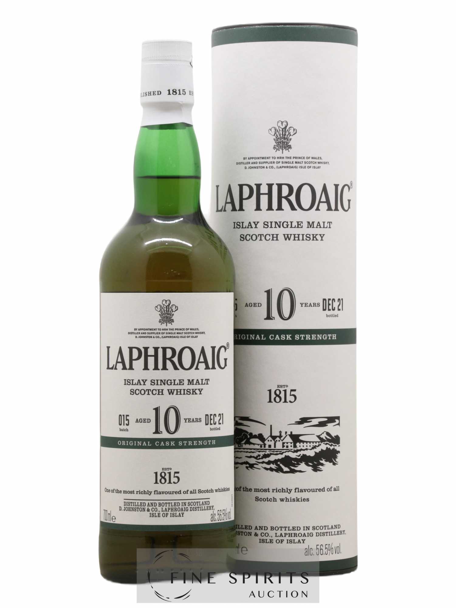 Laphroaig 10 years Of. Original Cask Strength Batch 015 - bottled 2021