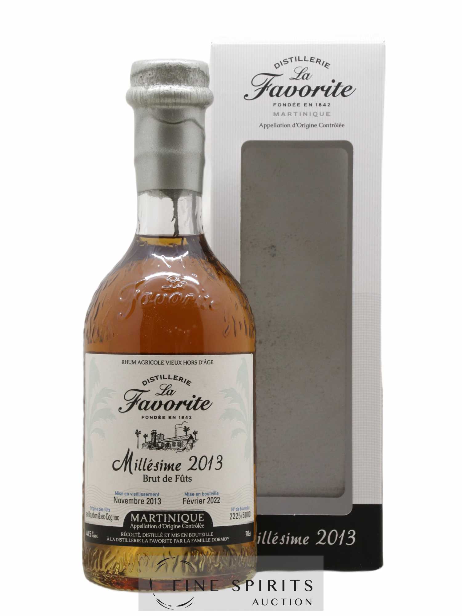 La Favorite 2013 Of. Brut de Fûts Ex-Bourbon & Ex-Cognac - One of 6000 - bottled 2022
