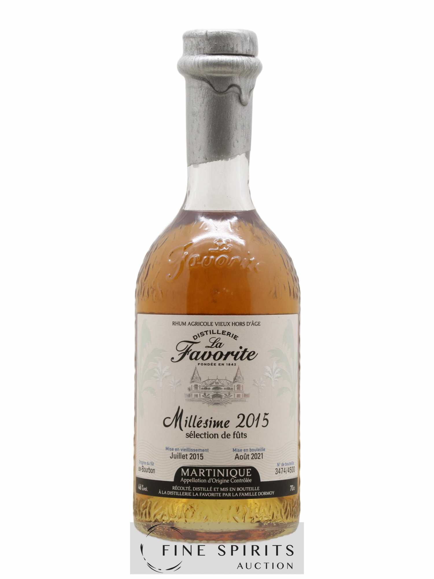 La Favorite 2015 Of. Sélection de Fûts Ex-Bourbon - One of 4500 - bottled 2021