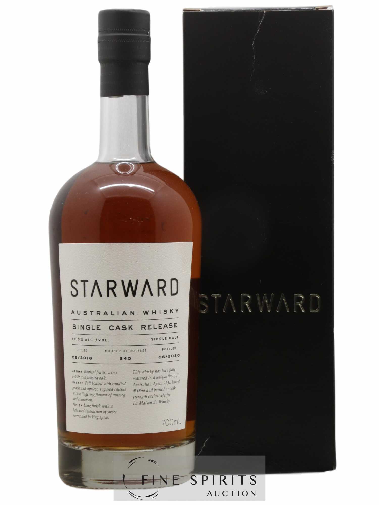 Starward 2016 Of. Single Cask Release n°1866 - One of 240 - bottled 2020 LMDW