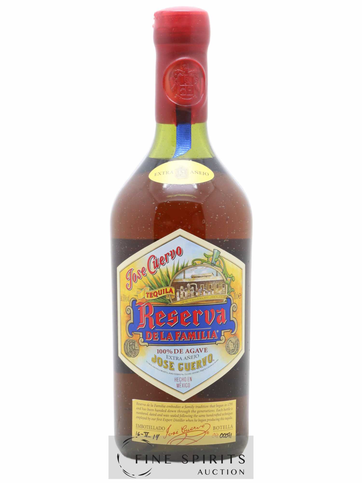 Jose Cuervo Of. Reserva de la Familia embotellado 2014 Extra Anejo