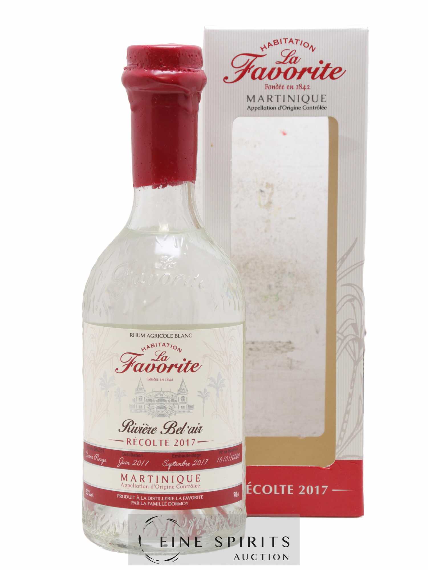 La Favorite 2017 Of. Rivière Bel'Air One of 10000 - bottled 2017