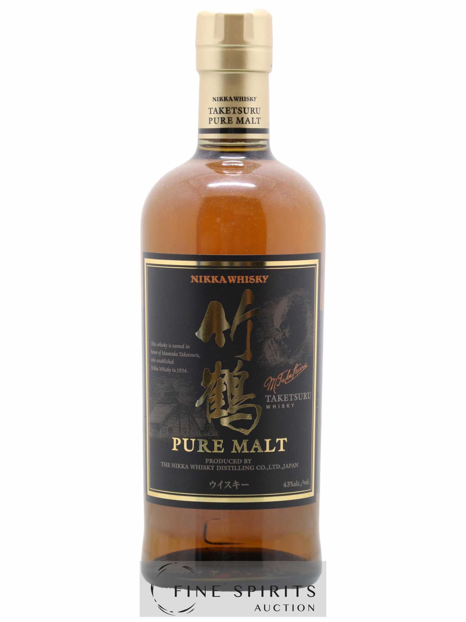Buy Taketsuru Of. Pure Malt Black label Nikka Whisky (lot: 1332)