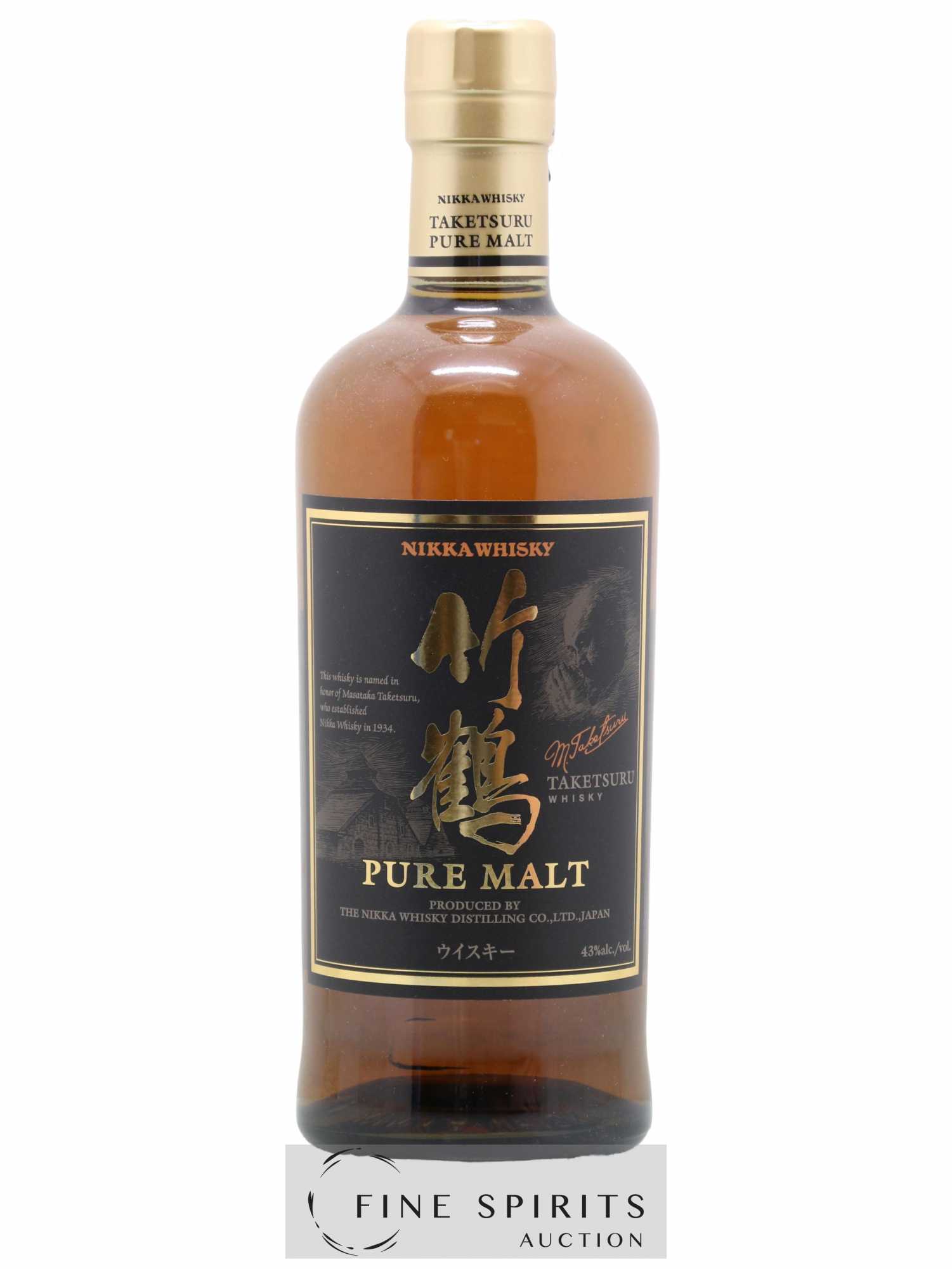 Buy Taketsuru Of. Pure Malt Black label Nikka Whisky (lot: 1333)