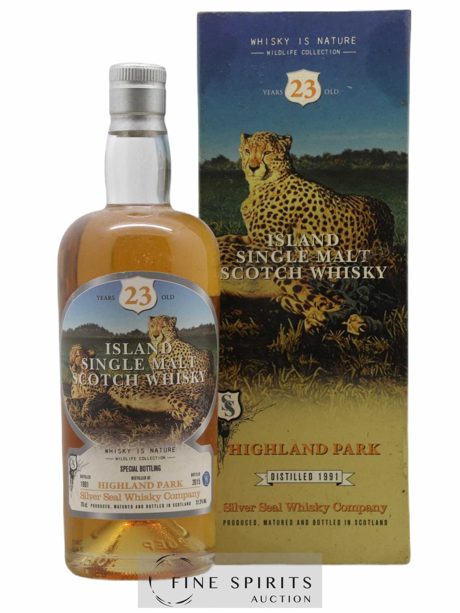 Highland Park 23 years 1991 Silver Seal Whisky Company Cask n°8090 - One of 240 - bottled 2015 Wildlife Colle