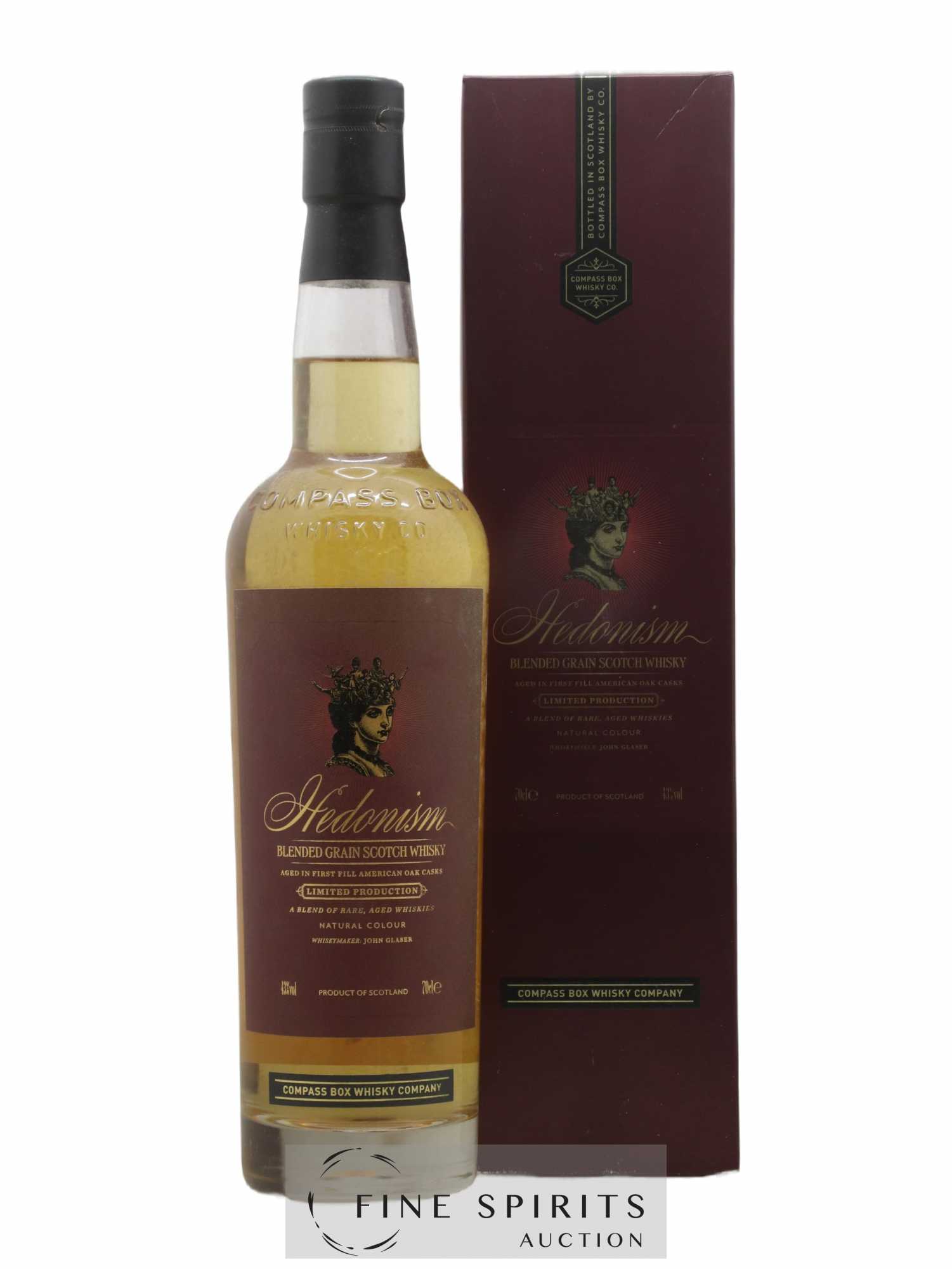 Hedonism Compass Box First Fill American Oak Casks Limited Production