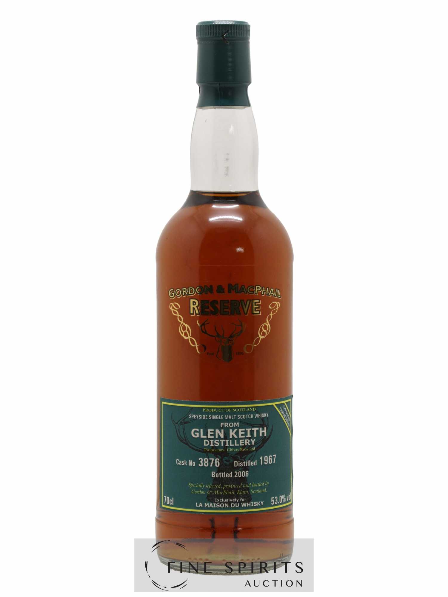 Glen Keith 1967 Gordon & MacPhail Reserve Cask n°3876 - One of 215 - bottled 2006 LMDW