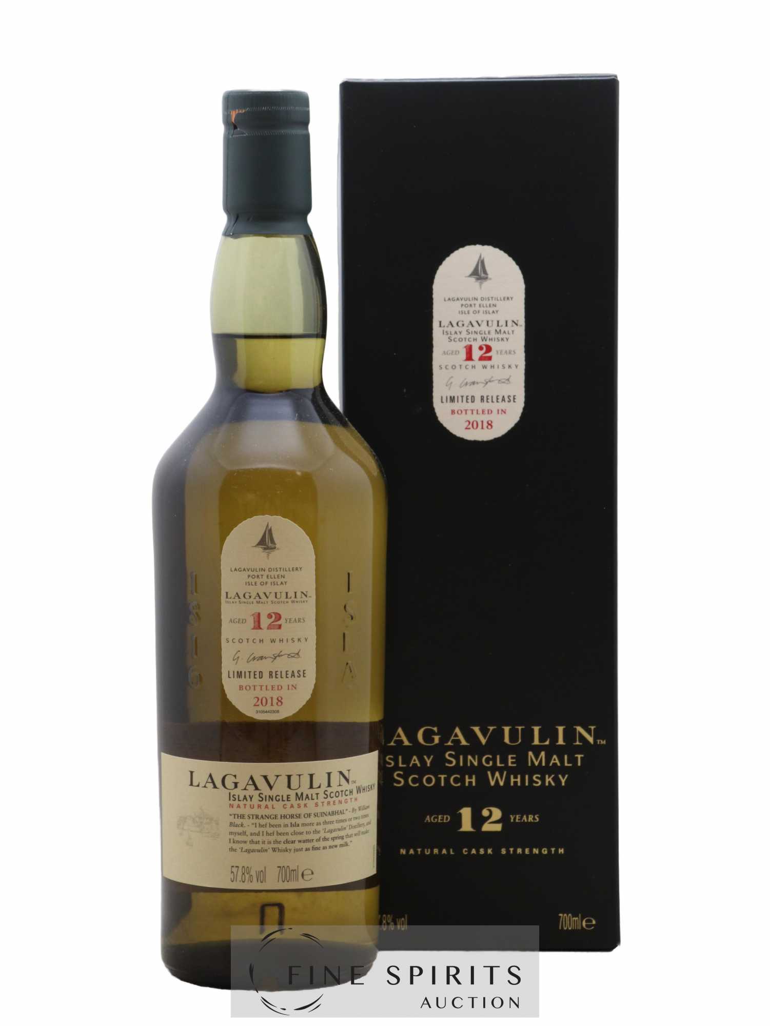 Lagavulin 12 years Of. Natural Cask Strength bottled 2018 Limited Release