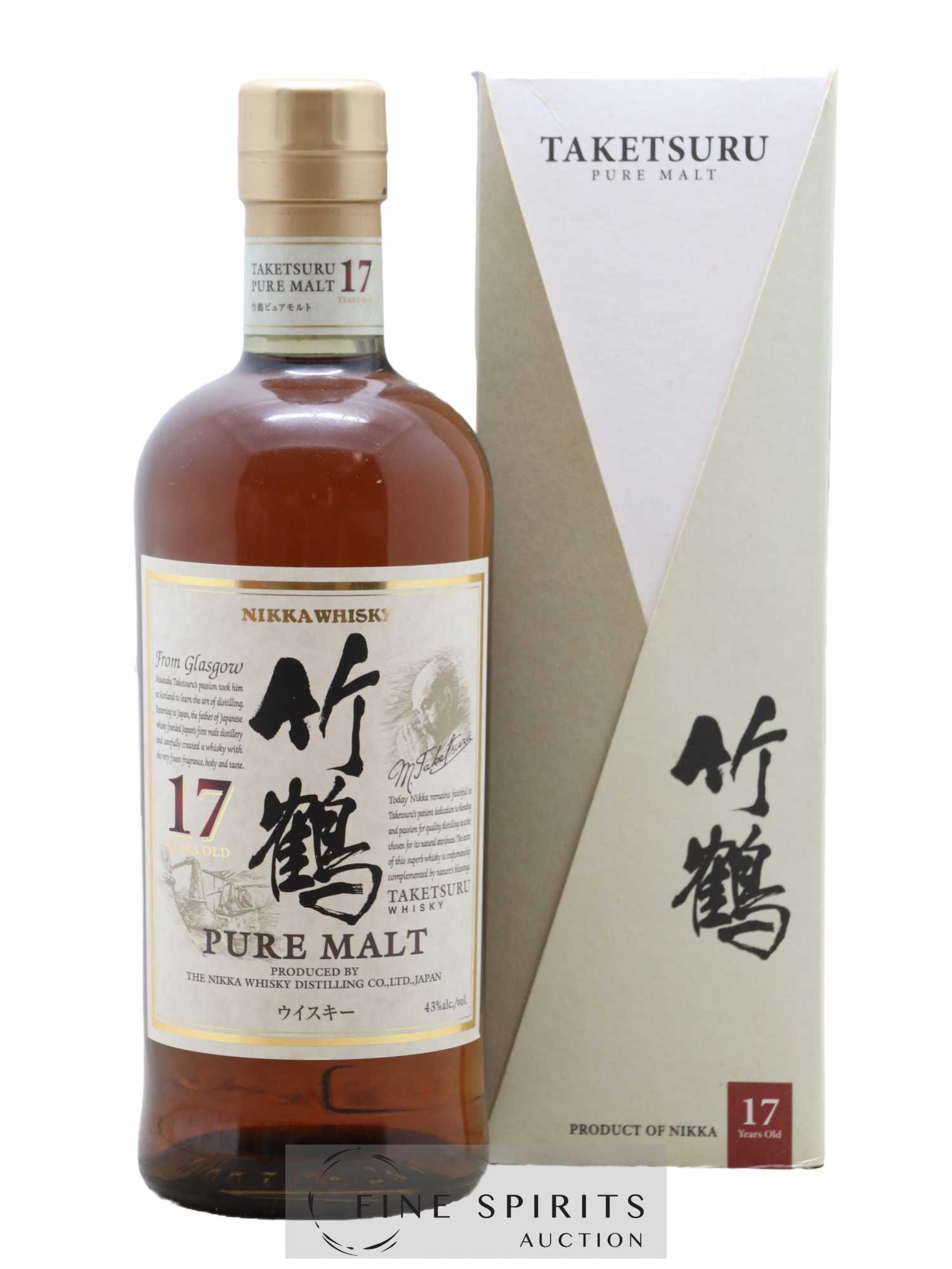 Buy Taketsuru 17 years Of. Pure Malt Nikka Whisky (lot: 803)