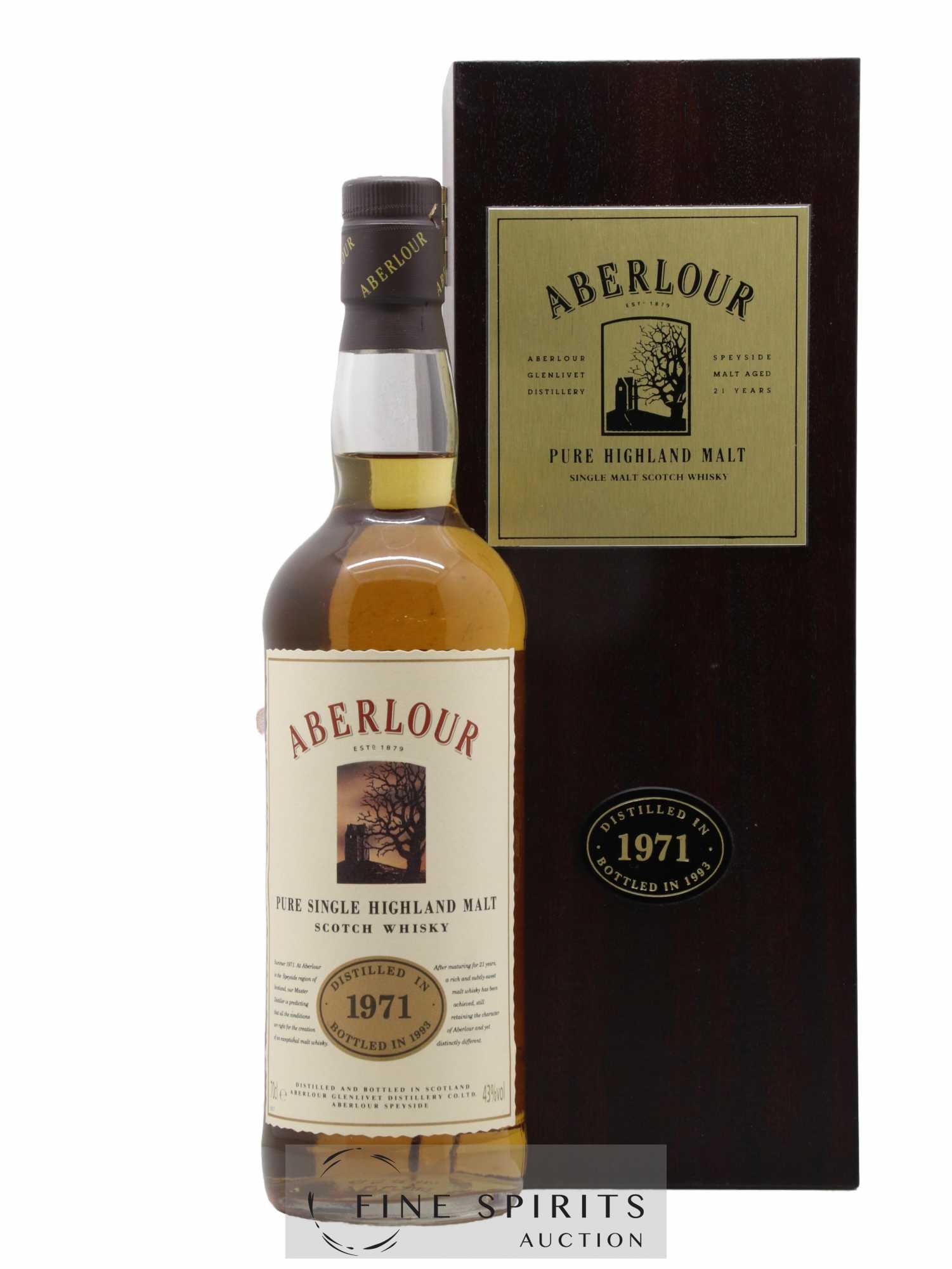 Aberlour 21 years 1971 Of. bottled 1993