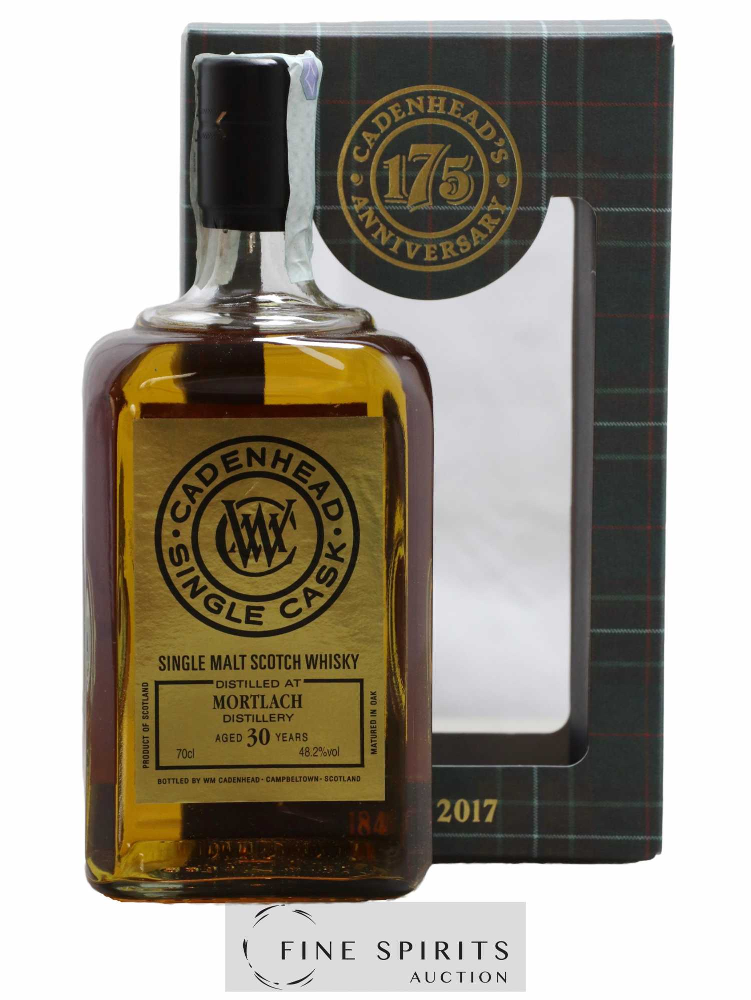 Mortlach 30 years 1987 Cadenhead's Bourbon Hogshead - One of 138 - bottled 2017 Single Cask