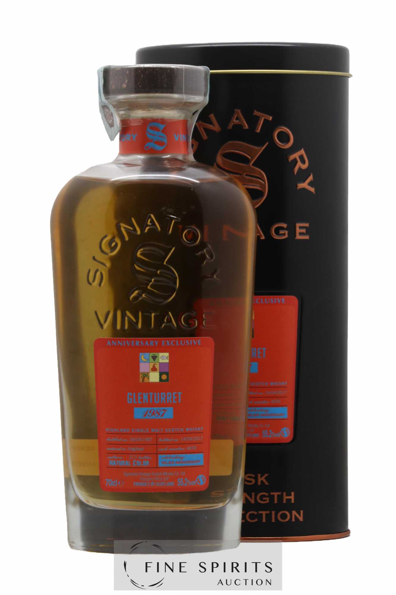 Glenturret 1987 Signatory Vintage Cask n°370 - One of 217 - bottled 2017 Velier Anniversary Exclusive