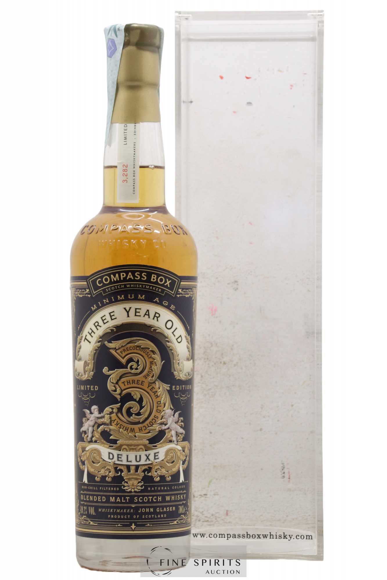 Three Year Old Deluxe 3 years Compass Box One of 3282 - bottled 2016 Limited Edition