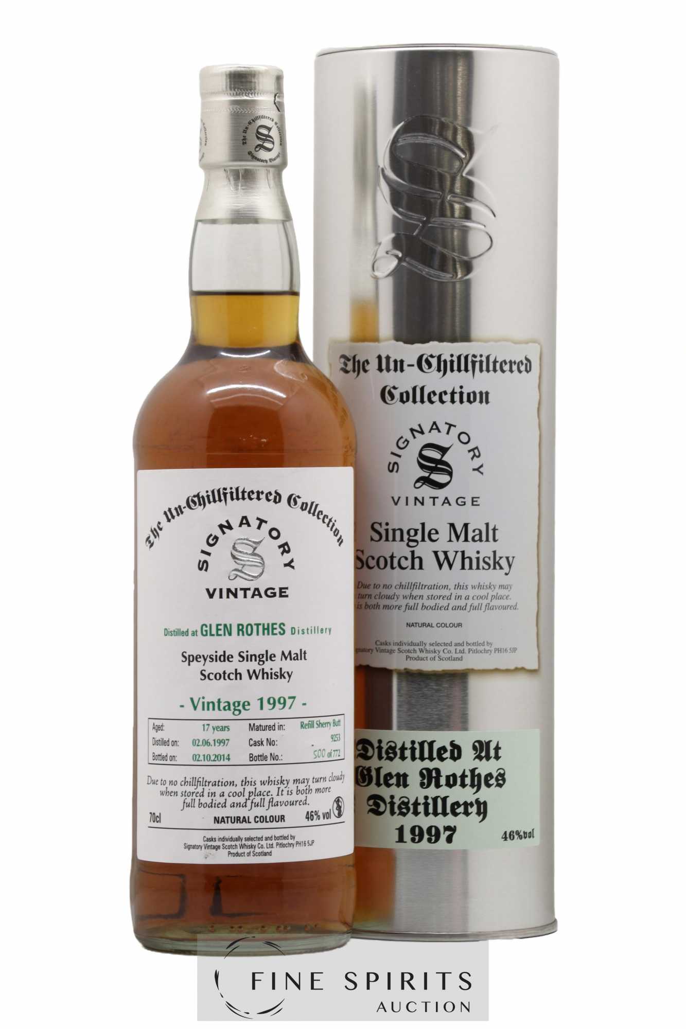 Buy Glenrothes 17 years 1997 Signatory Vintage Cask n°9253