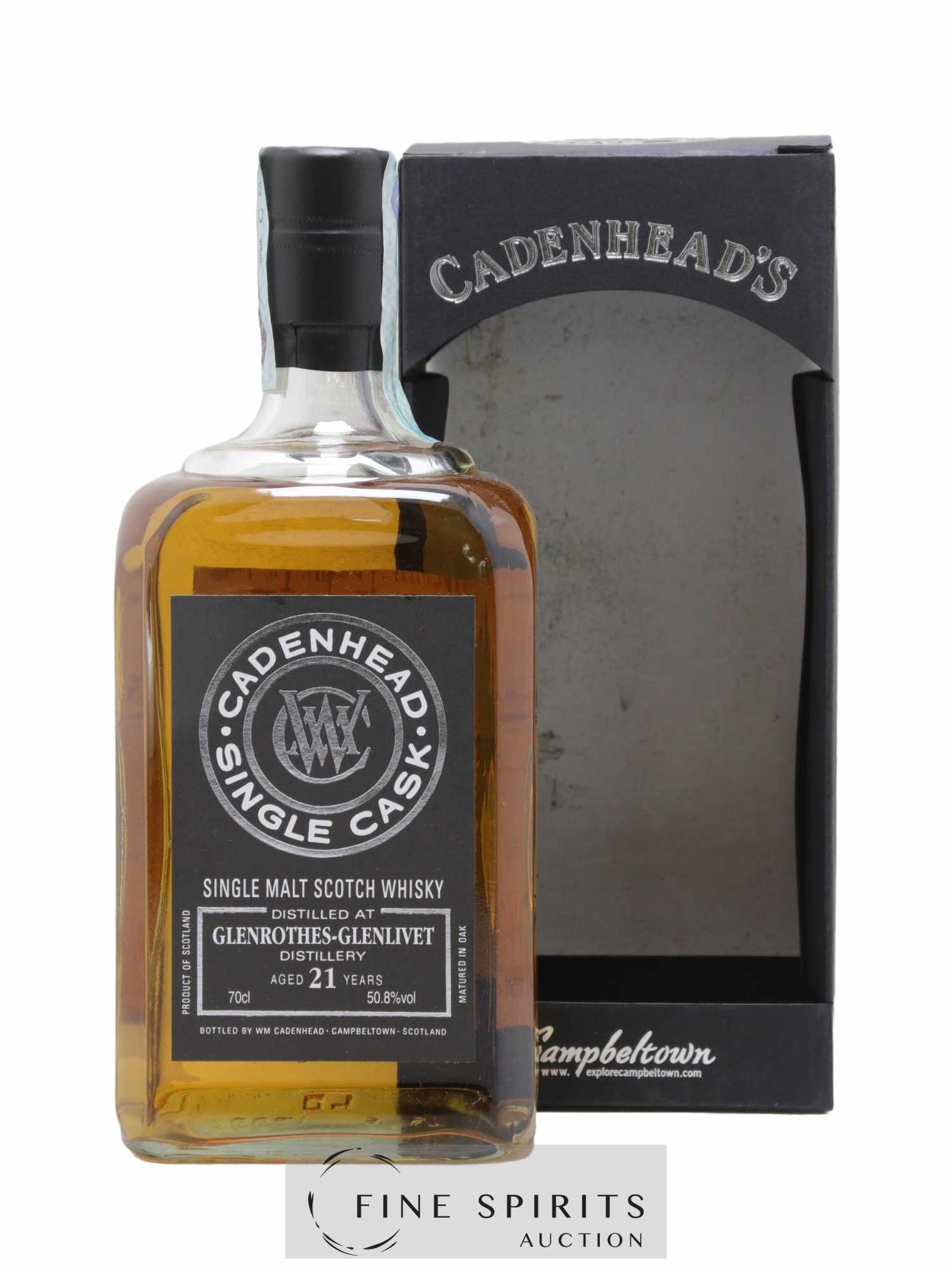 Glenrothes 21 years 1996 Cadenhead's Bourbon Hogshead - One of 330 - bottled 2018 Toby Vins & Alcools Single Cask