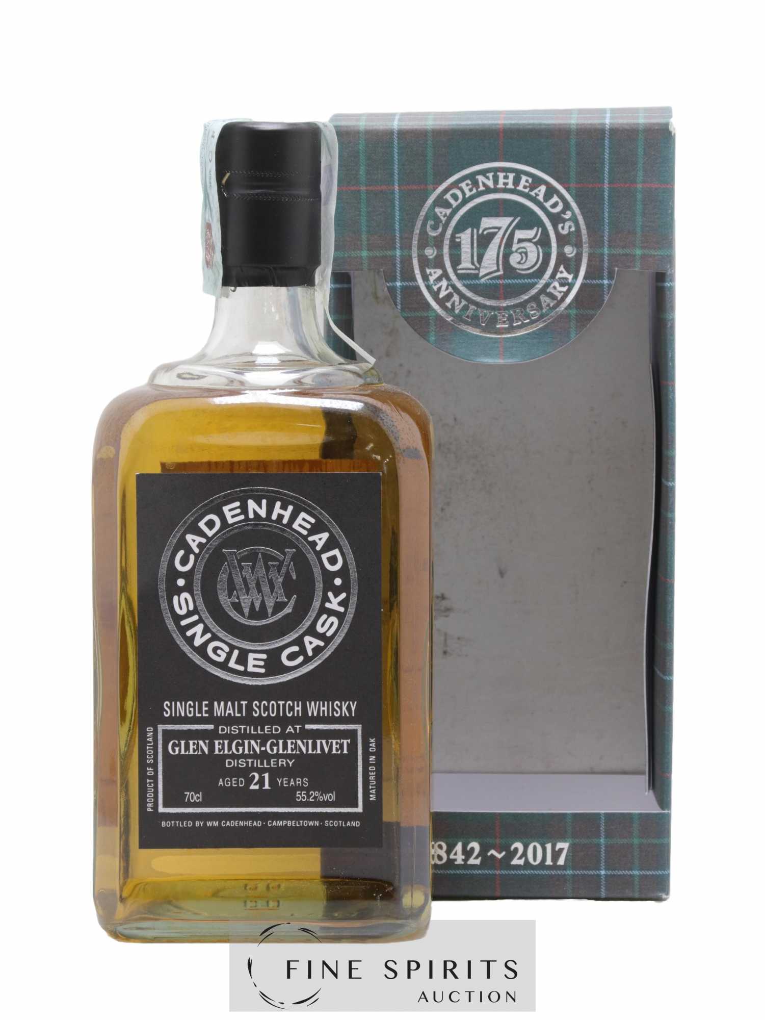 Glen Elgin 21 years 1995 Cadenhead's Bourbon Hogshead - One of 252 - bottled 2017 Single Cask