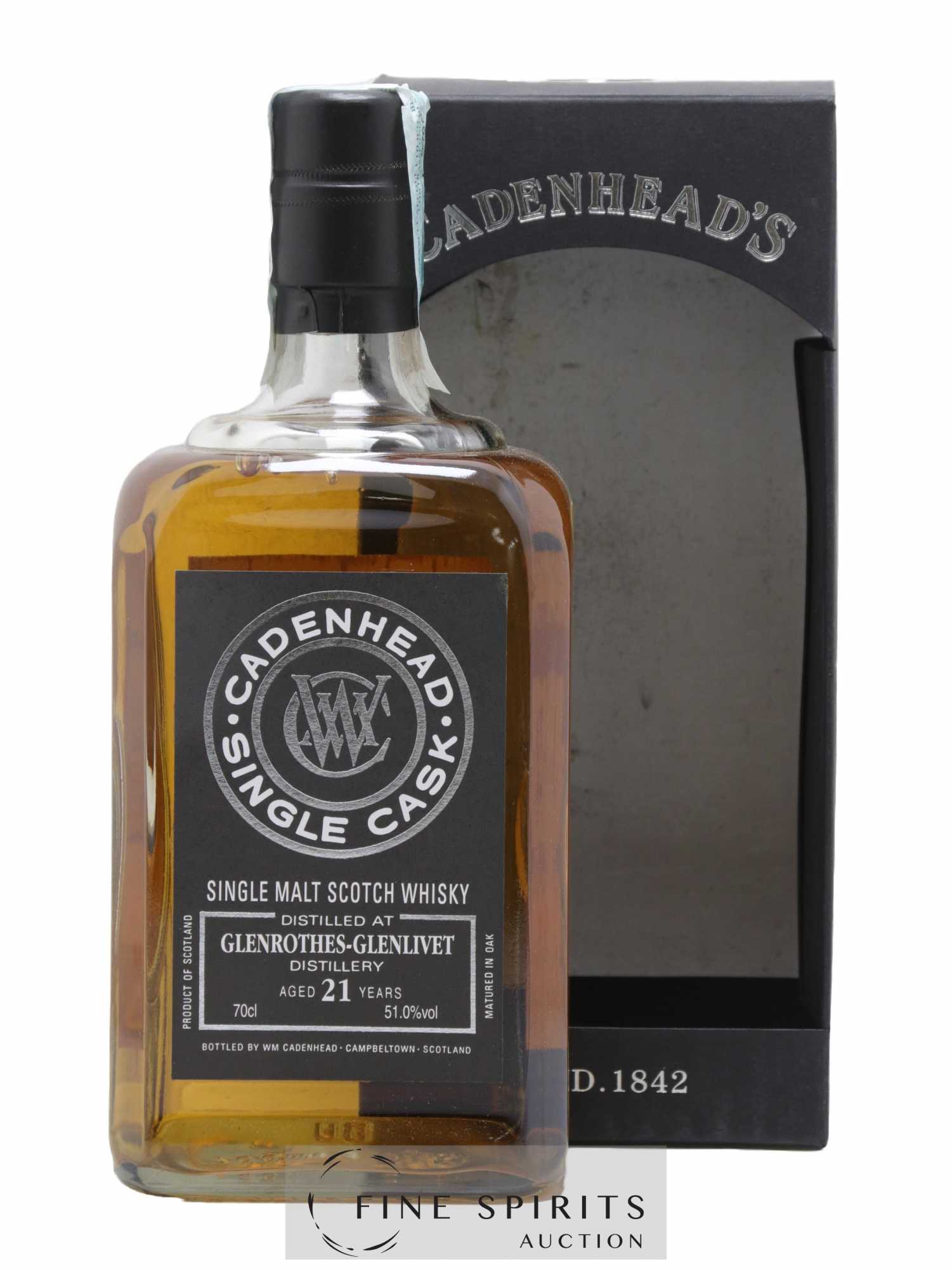 Glenrothes 21 years 1996 Cadenhead's Bourbon Hogshead - One of 330 - bottled 2018 The Nectar Single Cask