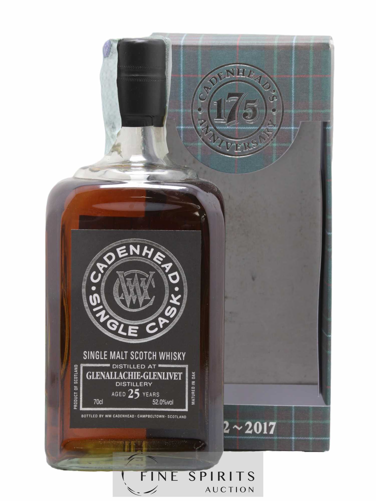 Glenallachie 25 years 1992 Cadenhead's Bourbon Hogshead - One of 240 - bottled 2017 Single Cask