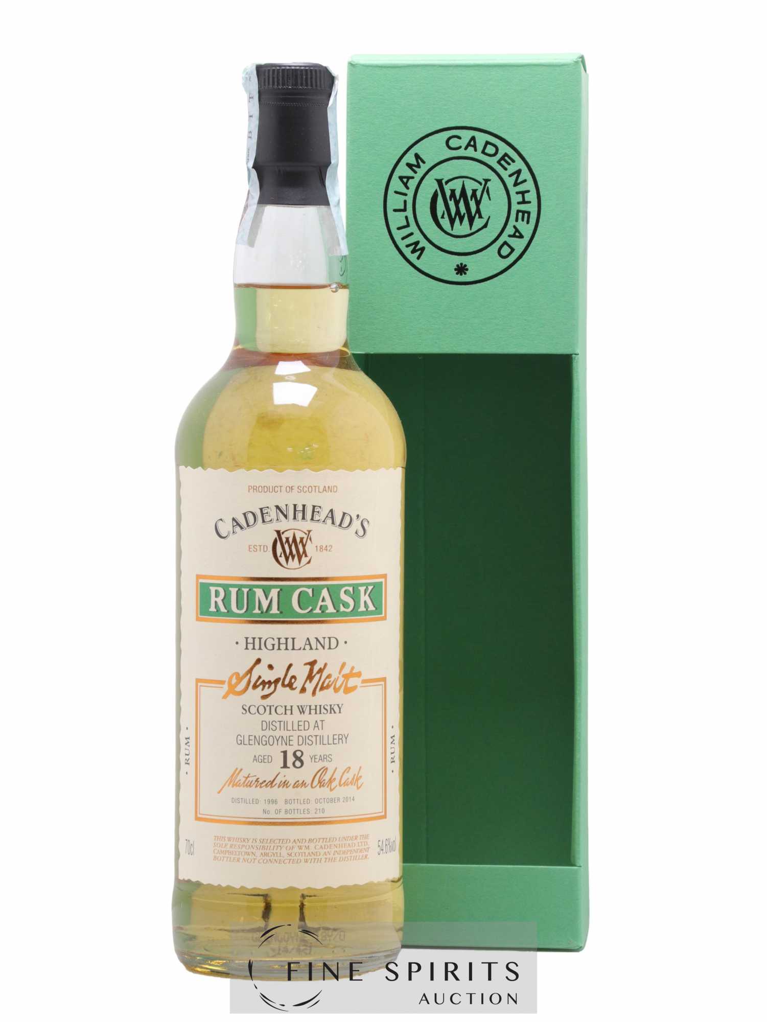 Glengoyne 18 years 1996 Cadenhead's Rum Cask One of 210 - bottled 2014