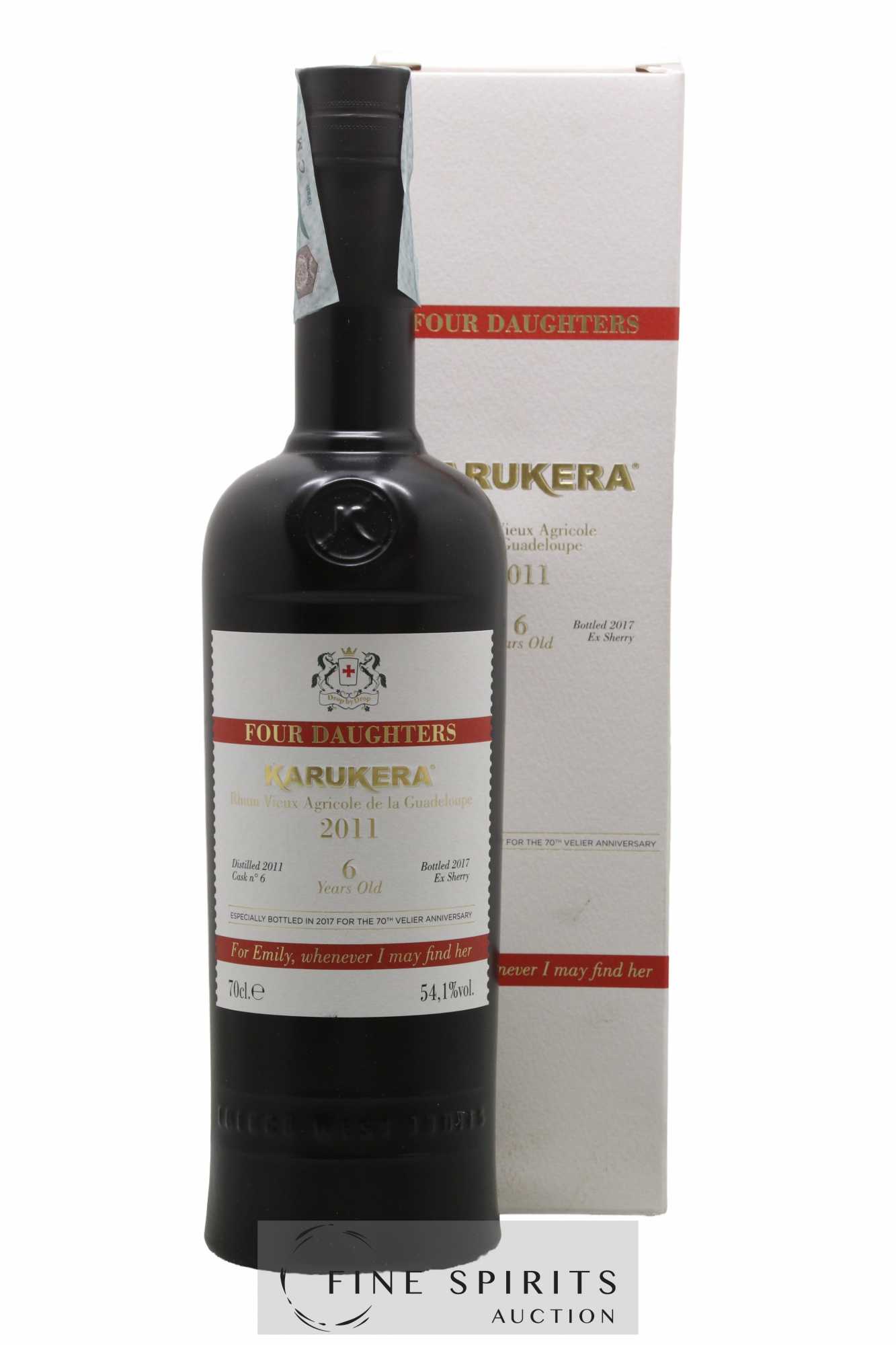 Karukera 6 years 2011 Velier Cask n°6 - bottled 2017 Velier 70th Anniversary Four Daughters