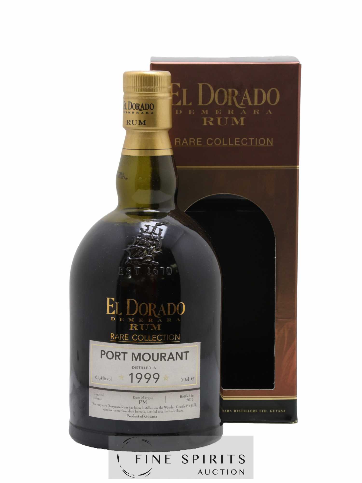 El Dorado 1999 Of. Port Mourant Marque PM - bottled 2015 Rare Collection