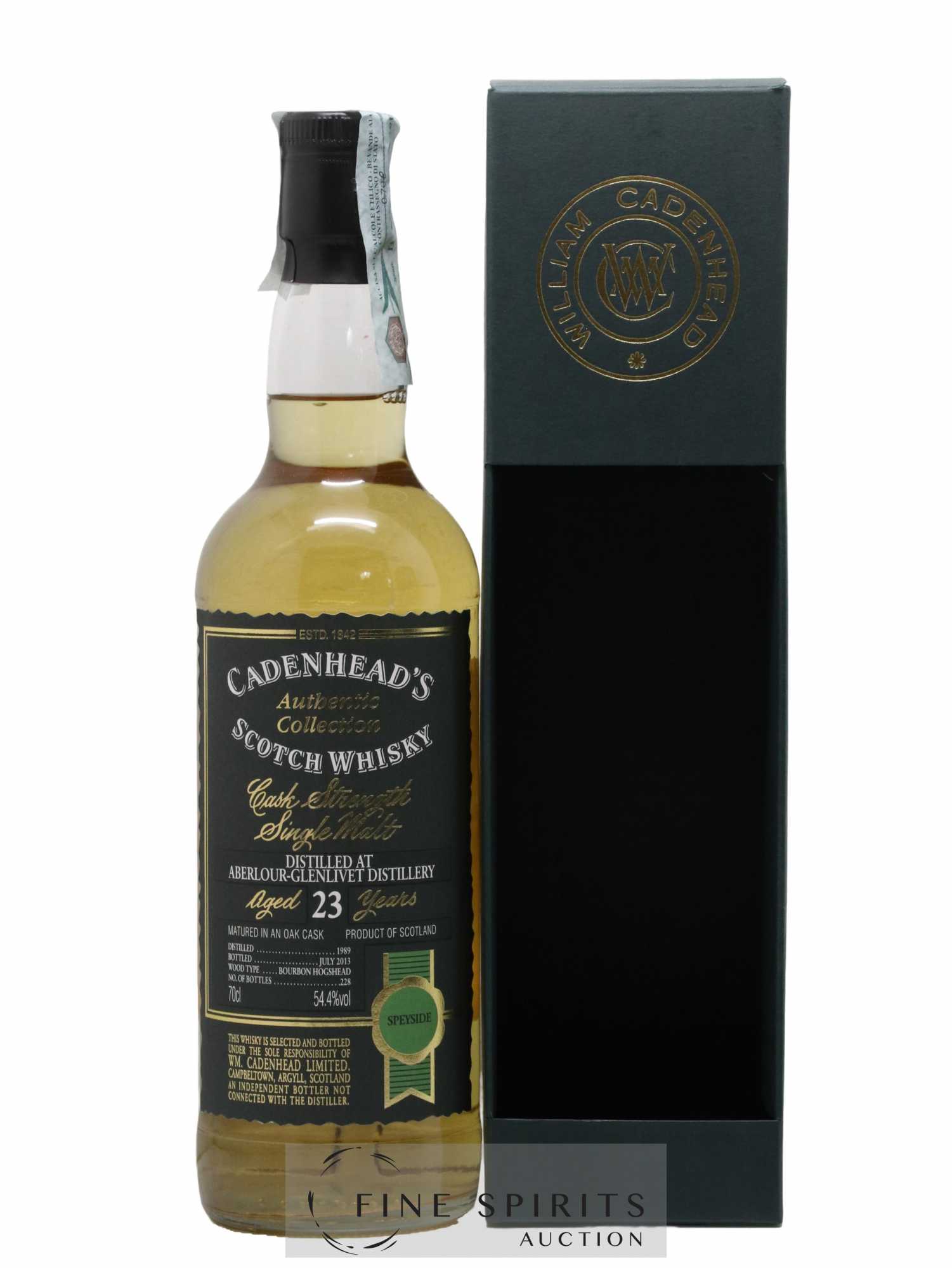 Aberlour 23 years 1989 Cadenhead's Bourbon Hogshead - One of 228 - bottled 2013 Authentic Collection