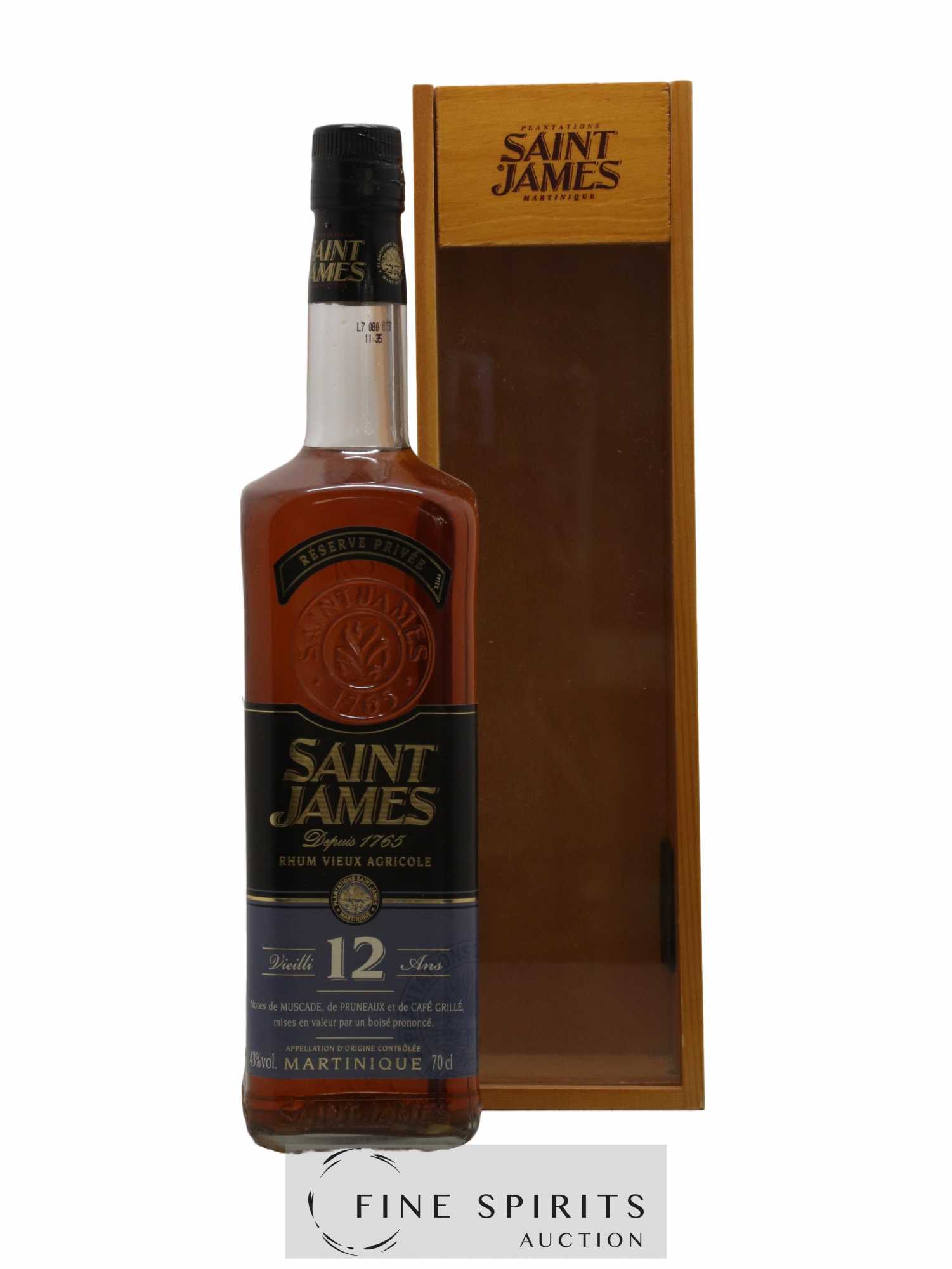 Saint James 12 years Of. Réserve Privée